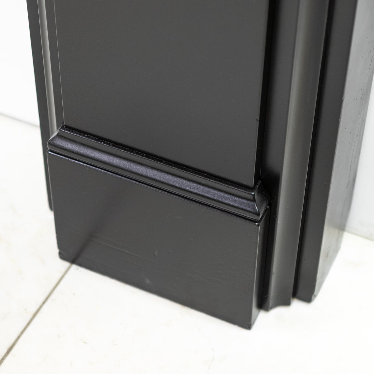 Monumental Antique Victorian Slate Fireplace Surround With Corbels | The Architectural Forum