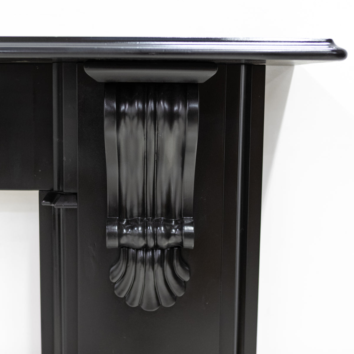 Monumental Antique Victorian Slate Fireplace Surround With Corbels | The Architectural Forum
