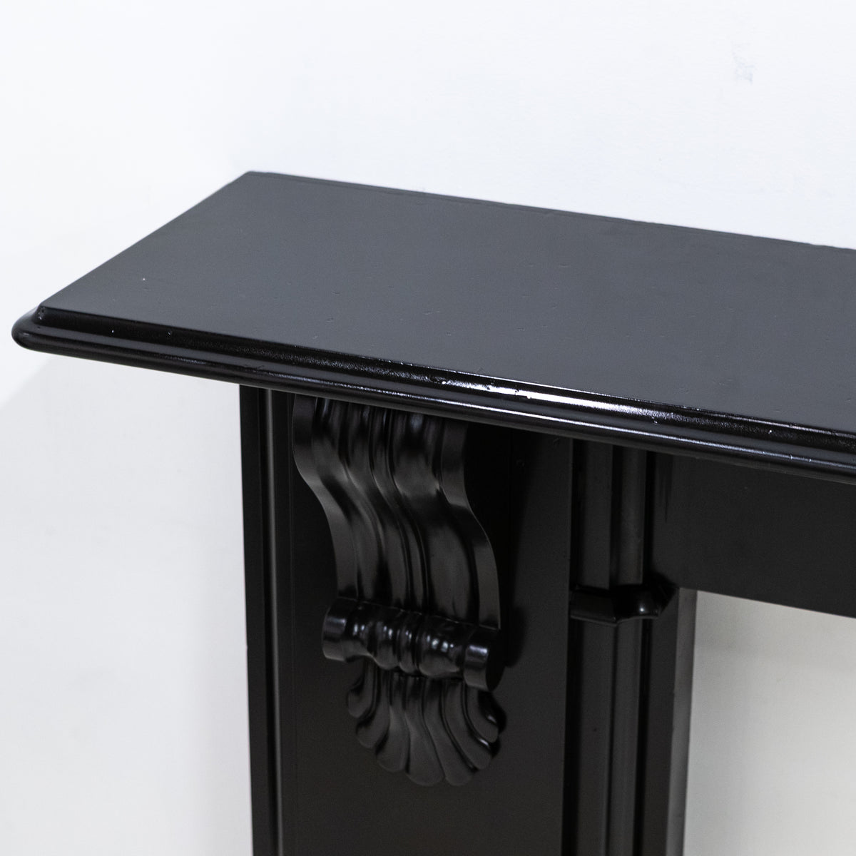 Monumental Antique Victorian Slate Fireplace Surround With Corbels | The Architectural Forum