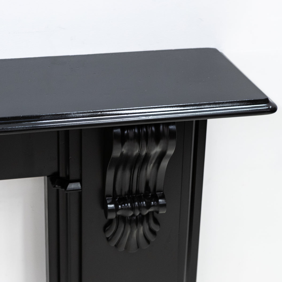 Monumental Antique Victorian Slate Fireplace Surround With Corbels | The Architectural Forum