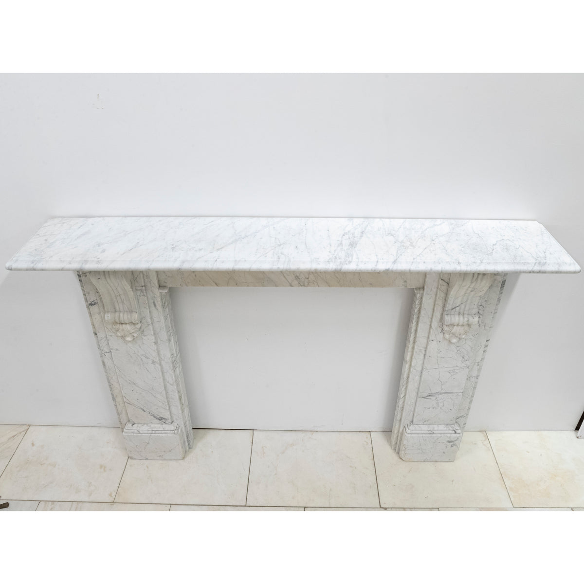 Large Antique Victorian Marble Surround with Corbels