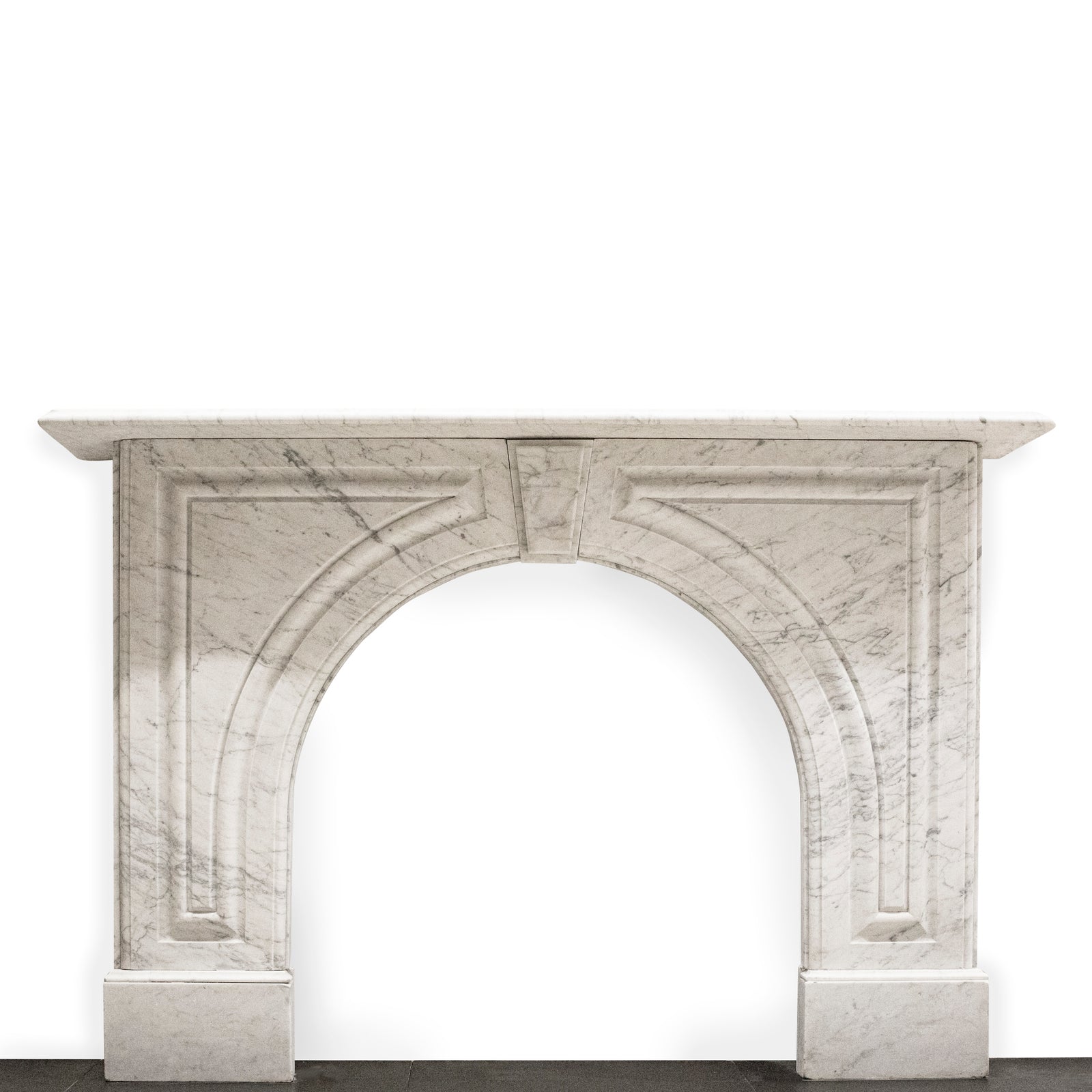 Large Antique Victorian Carrara Marble Arched Surround | The Architectural Forum