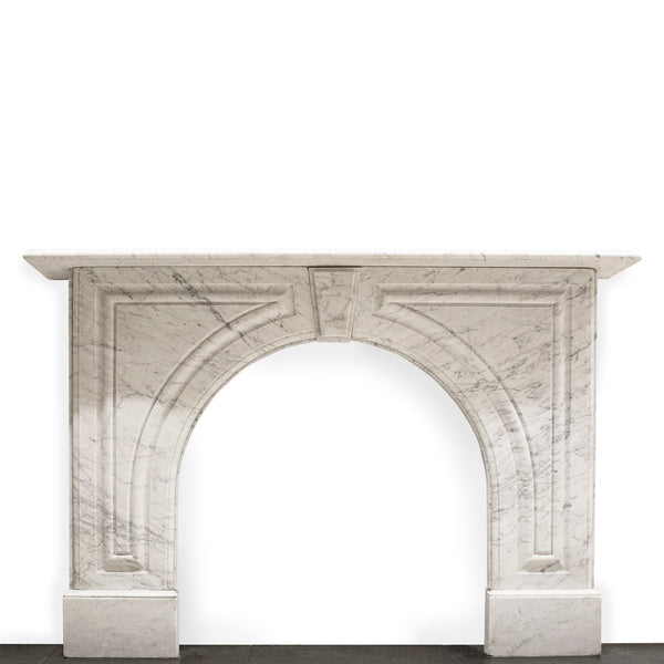 Large Antique Victorian Carrara Marble Arched Surround - The ...