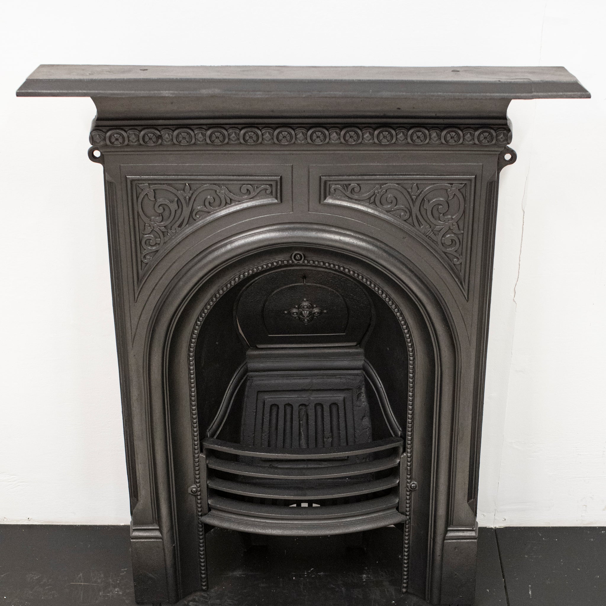 Reclaimed Victorian Cast Iron Arched Combination Fireplace - The ...