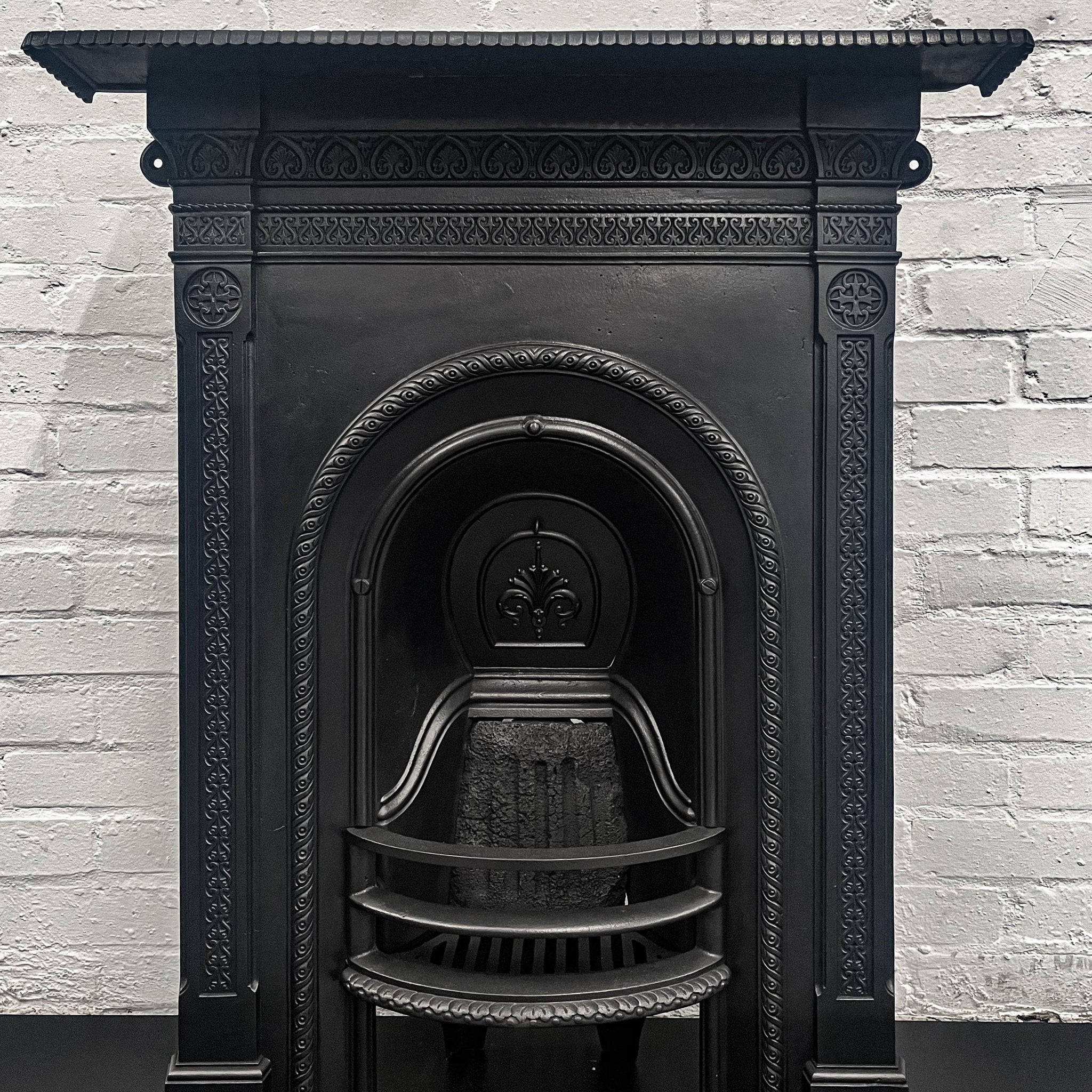 Antique Victorian Cast Iron Combination Fireplace - The Architectural Forum