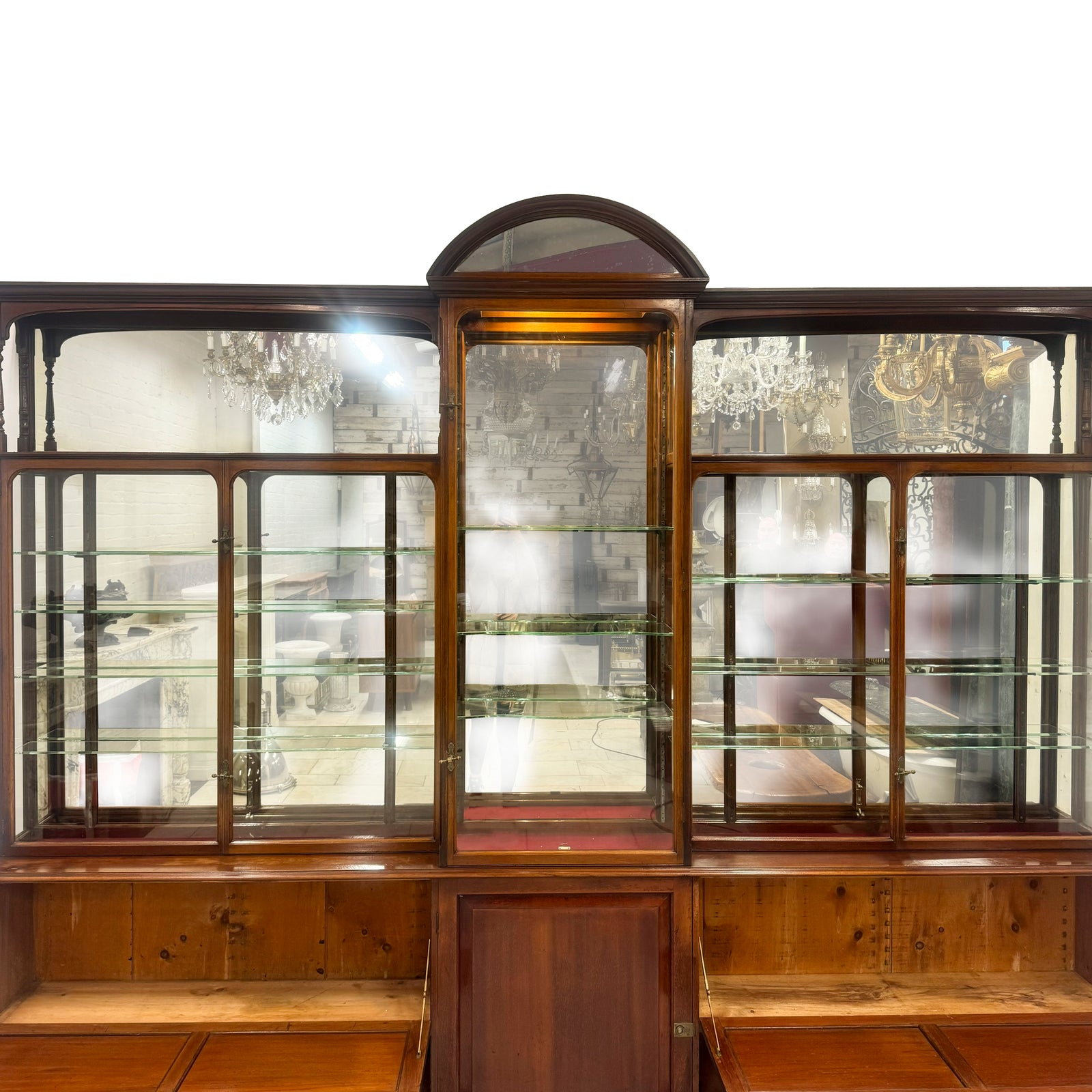 Antique Edwardian Mirrored Shop Display Cabinet | The Architectural Forum