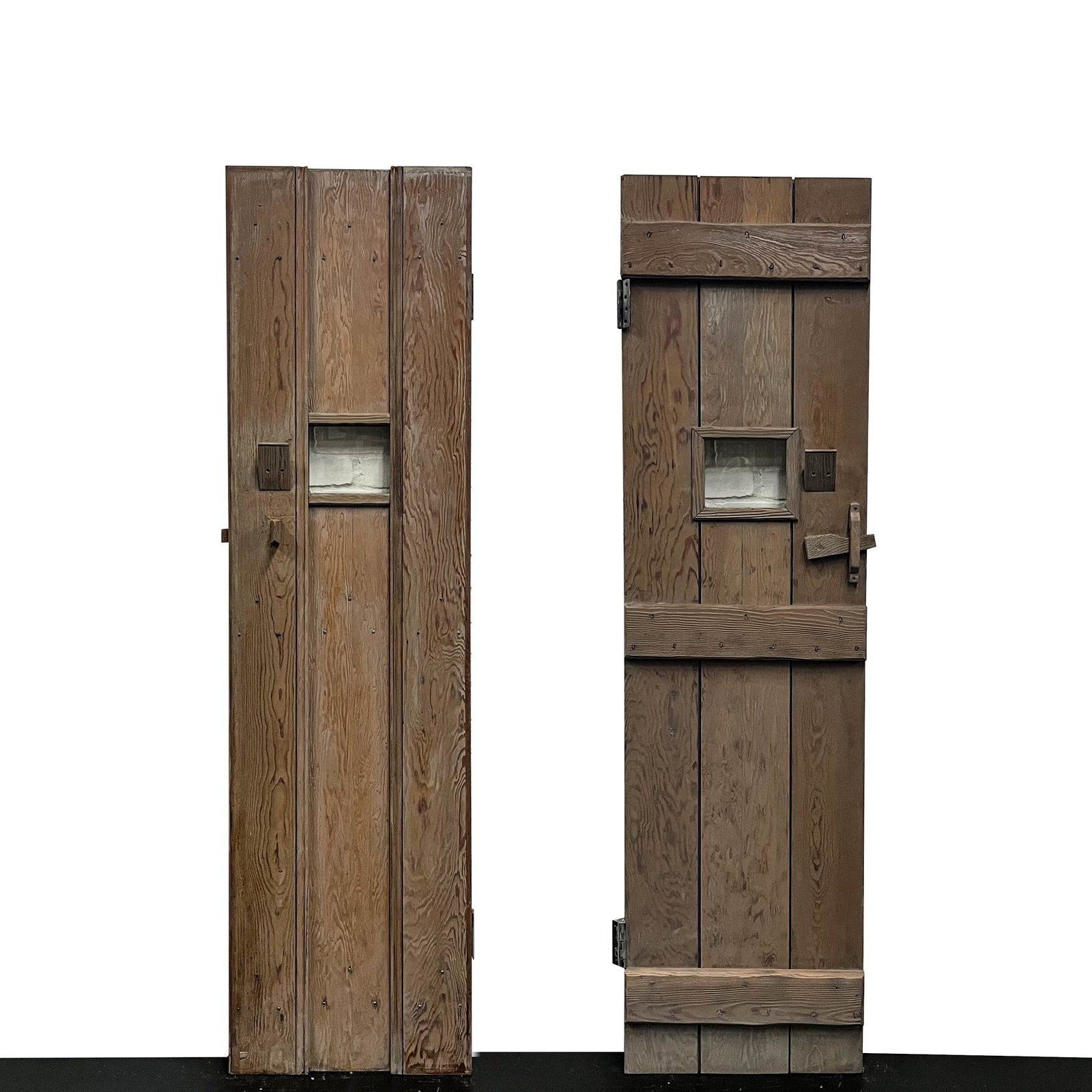 Antique Victorian Glazed Latch Door - 197cm x 52.5cm | The Architectural Forum