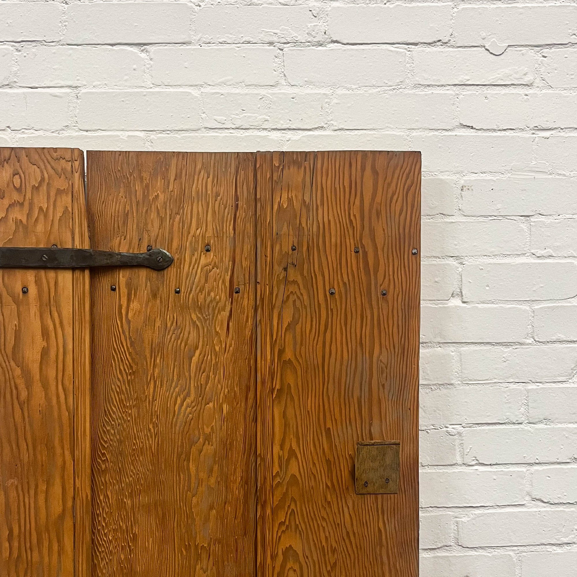 Antique Victorian Pine Latch Door - 184cm x 83cm | The Architectural Forum