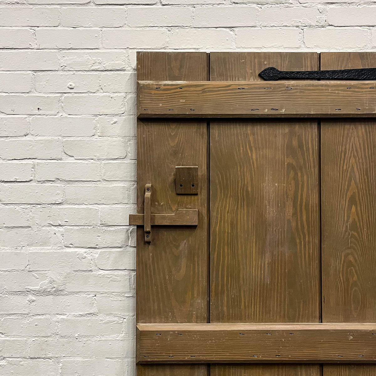 Antique Victorian Pine Latch Door - 193.5cm x 83.5cm | The Architectural Forum