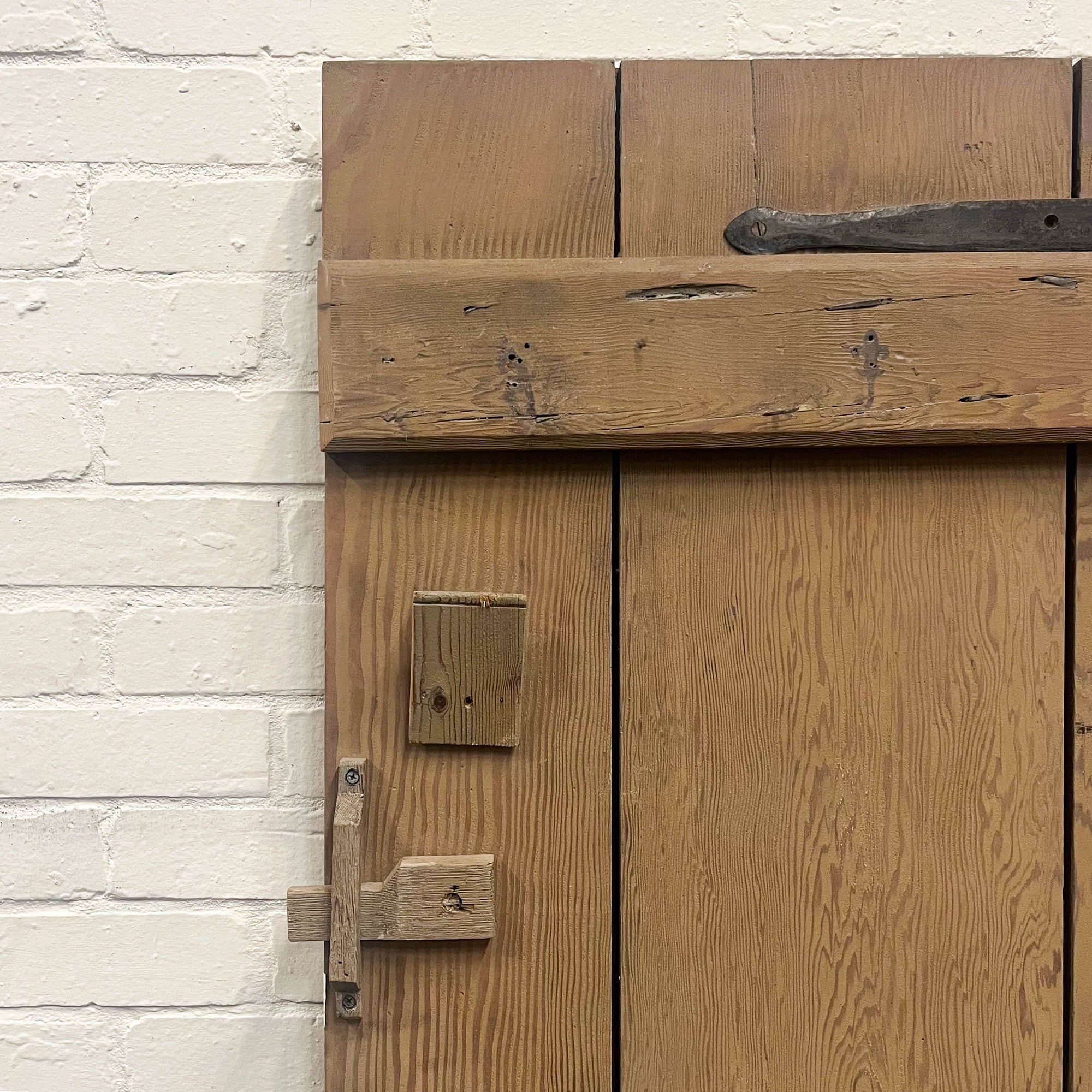 Antique Victorian Pine Latch Door - 185.5cm x 68cm | The Architectural Forum