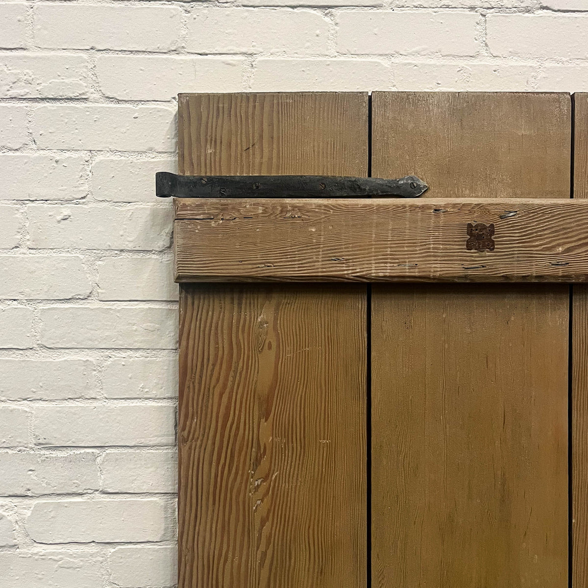 Antique Victorian Pine Latch Door - 189.5cm x 86cm | The Architectural Forum