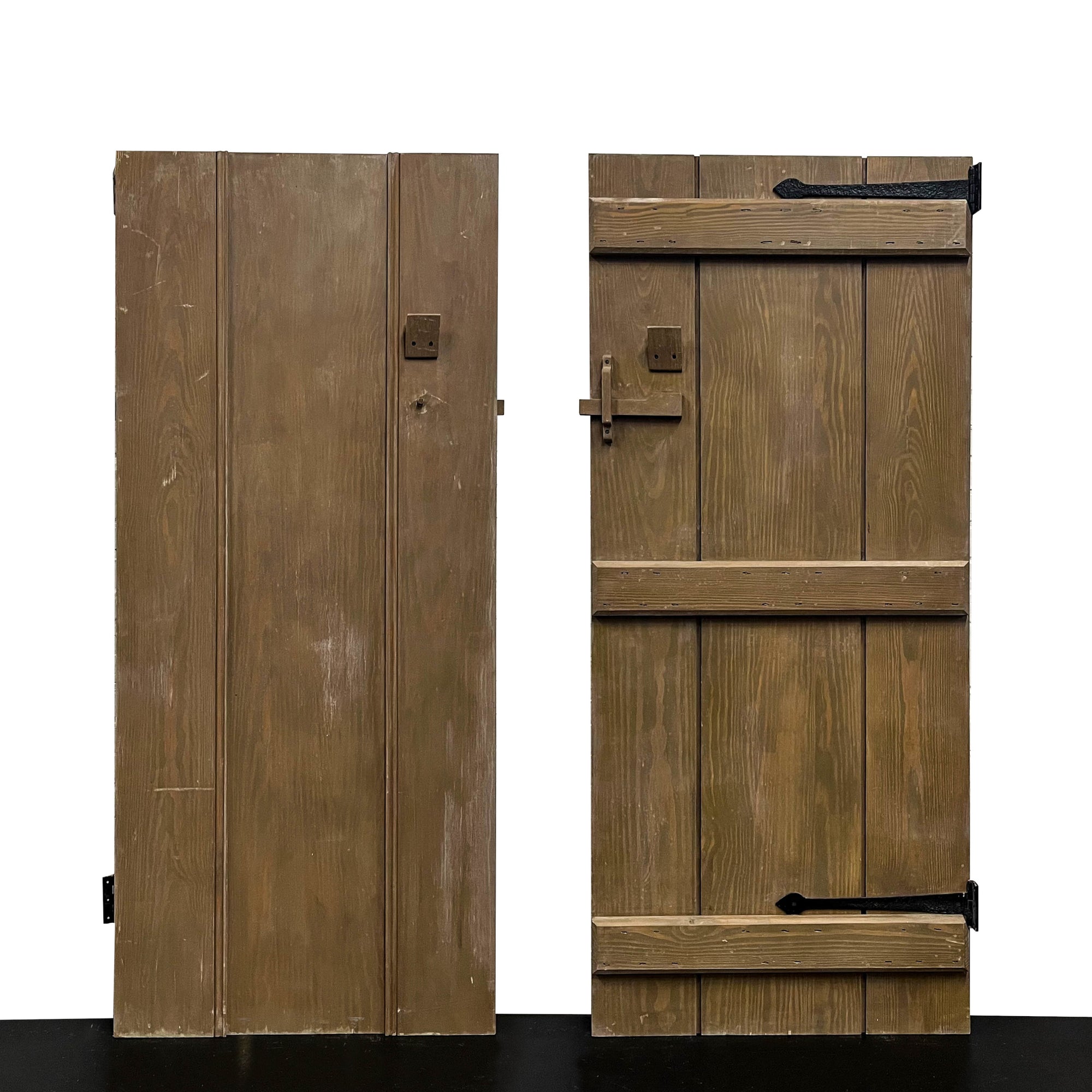 Antique Victorian Pine Latch Door - 193.5cm x 83.5cm | The Architectural Forum