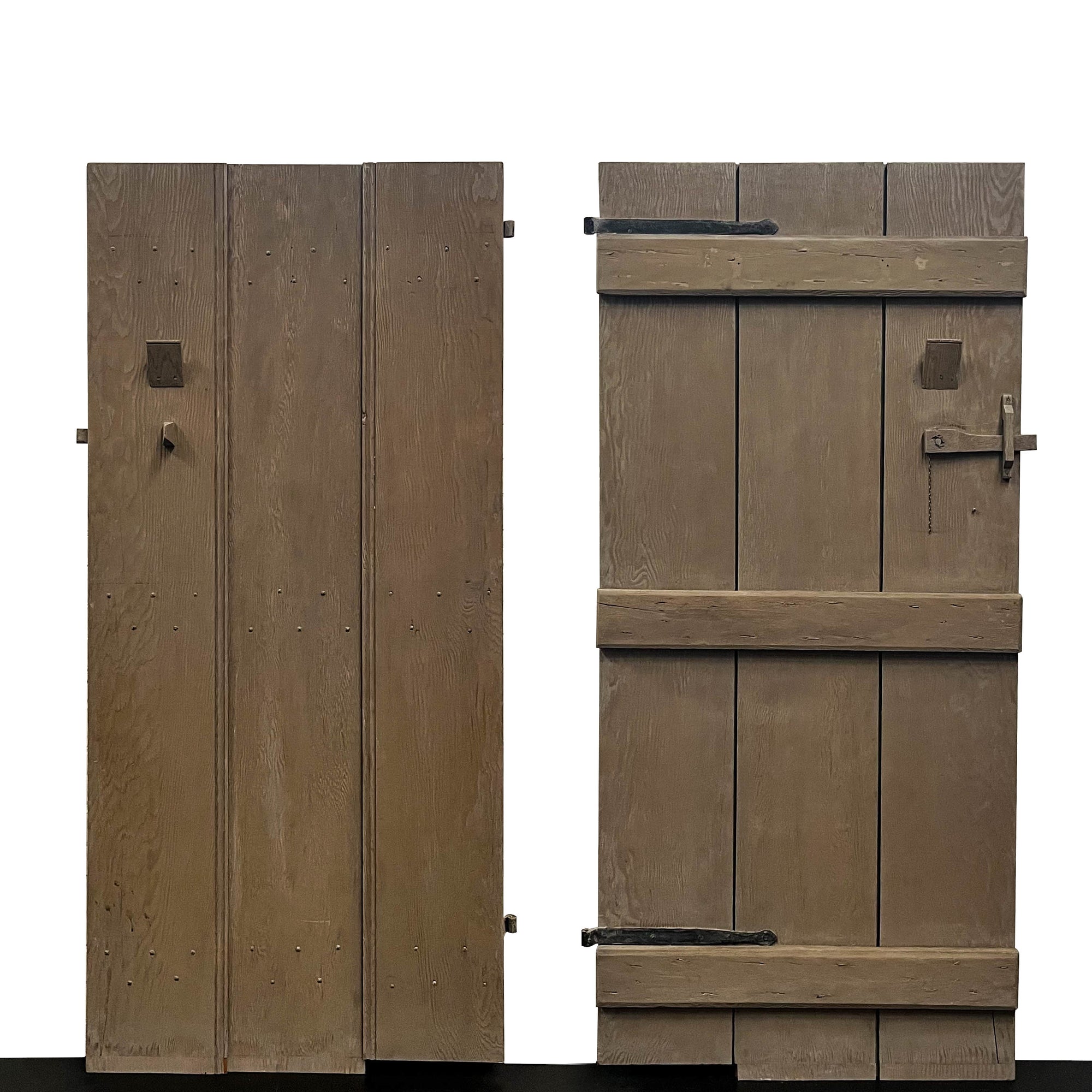 Antique Victorian Pine Latch Door - 190cm x 86cm | The Architectural Forum