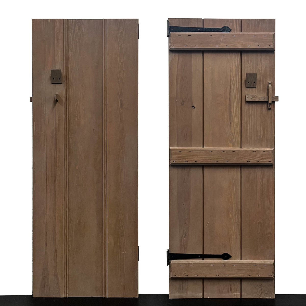 Antique Victorian Pine Latch Door - 193.5cm x 73cm | The Architectural Forum
