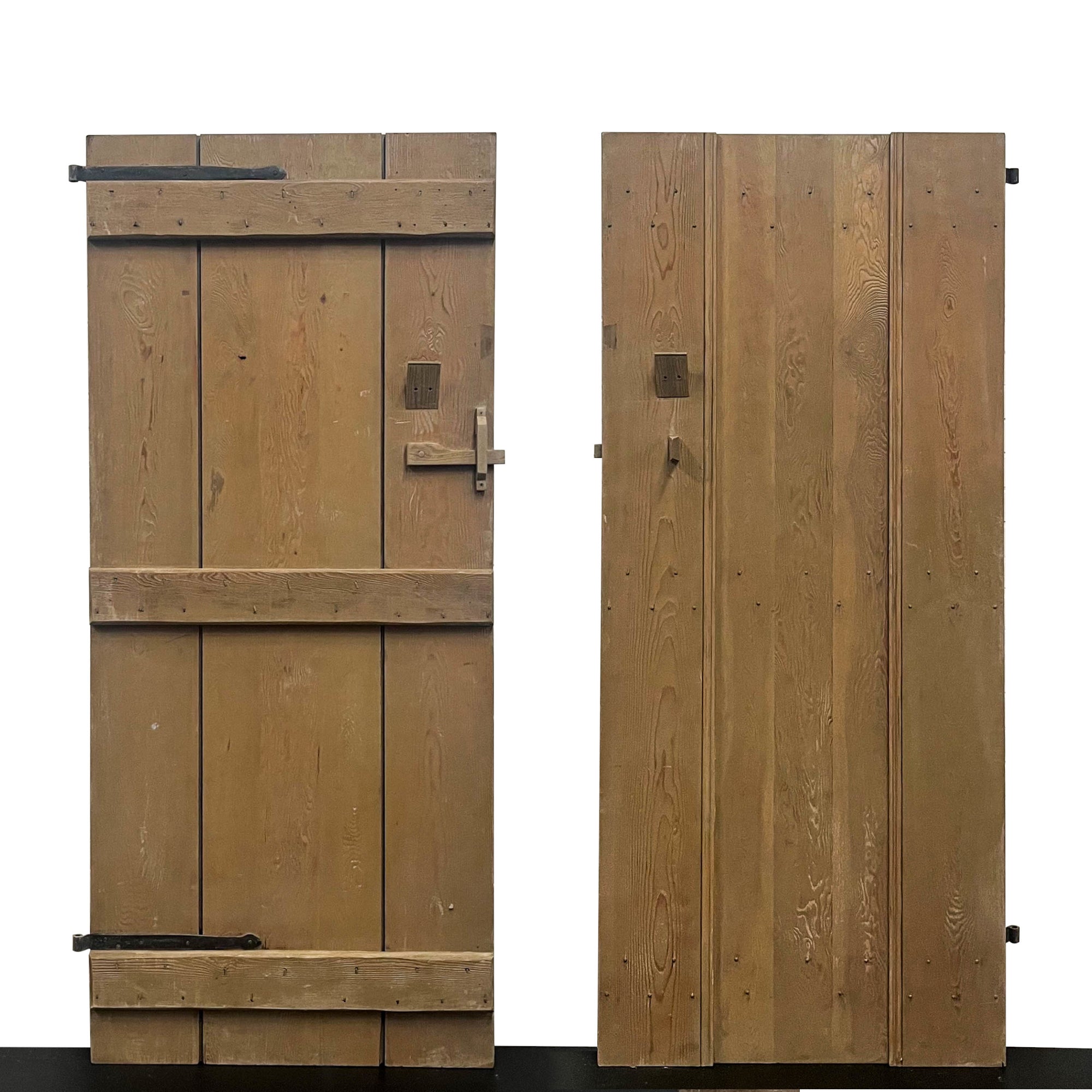 Antique Victorian Pine Latch Door - 196.5cm x 85cm | The Architectural Forum