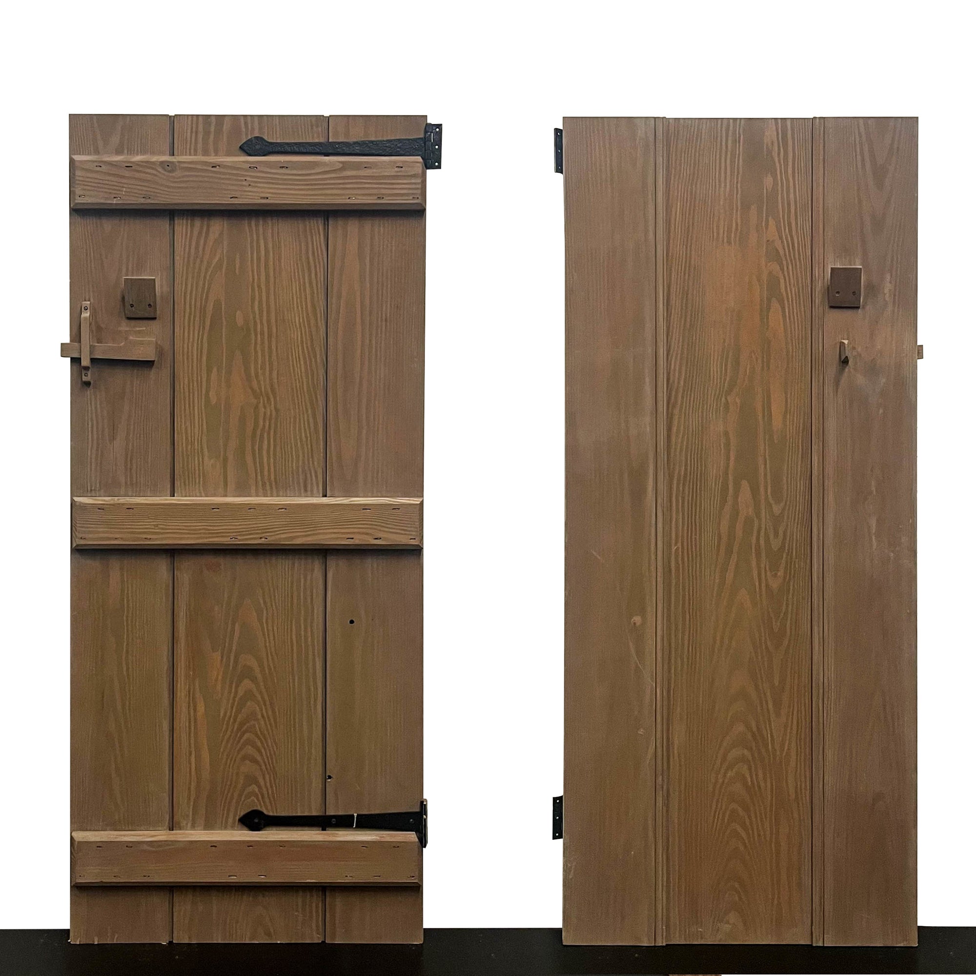 Antique Victorian Pine Latch Door - 193.5cm x 82.5cm | The Architectural Forum