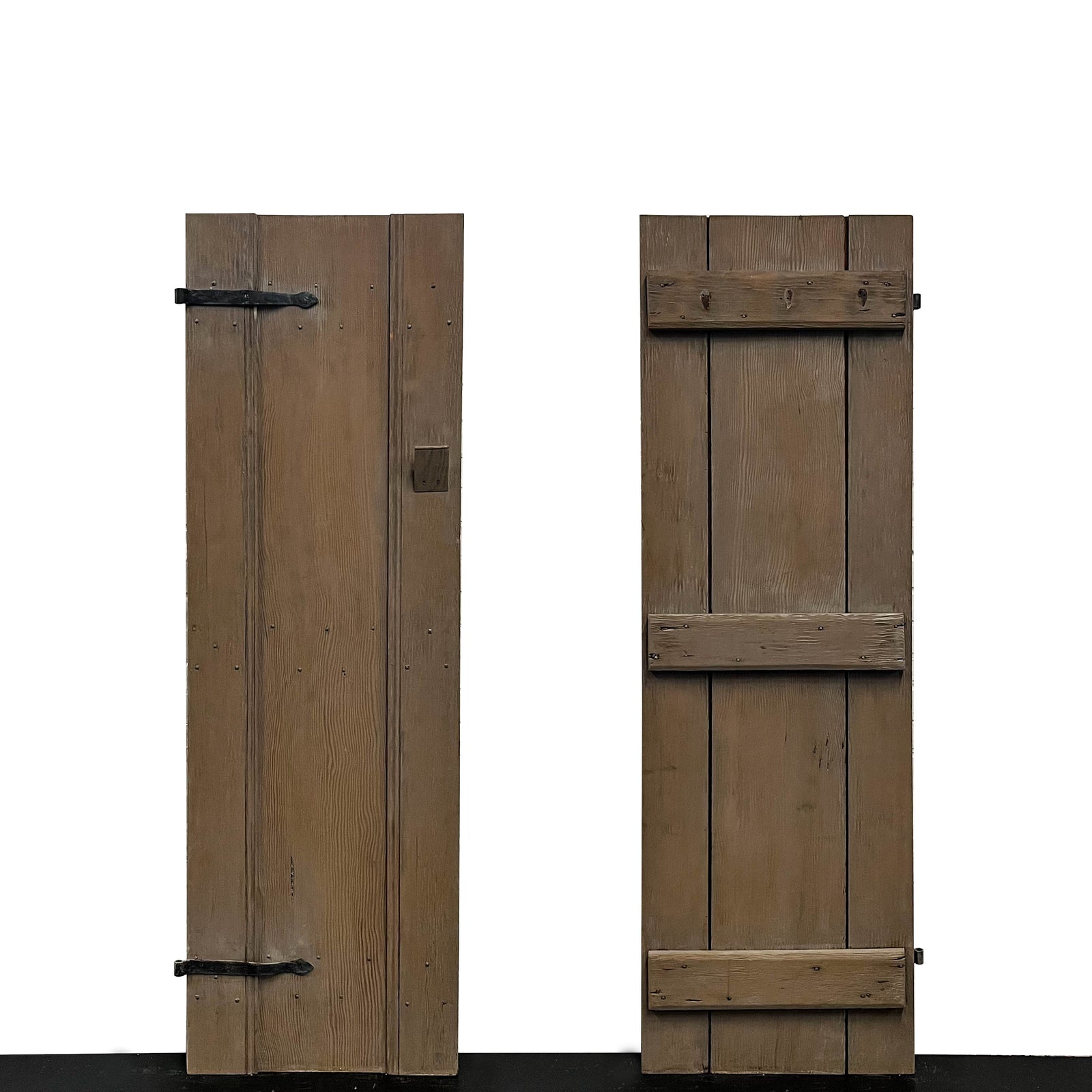 Antique Victorian Pine Latch Door - 186cm x 59cm | The Architectural Forum