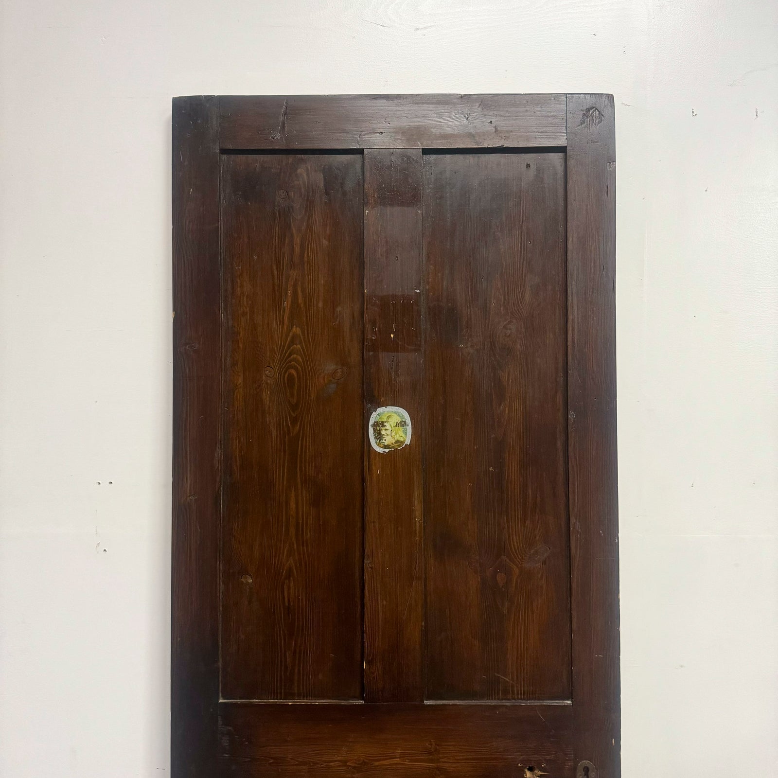 Antique Victorian Pine Door - 202cm X 79.5cm | The Architectural Forum