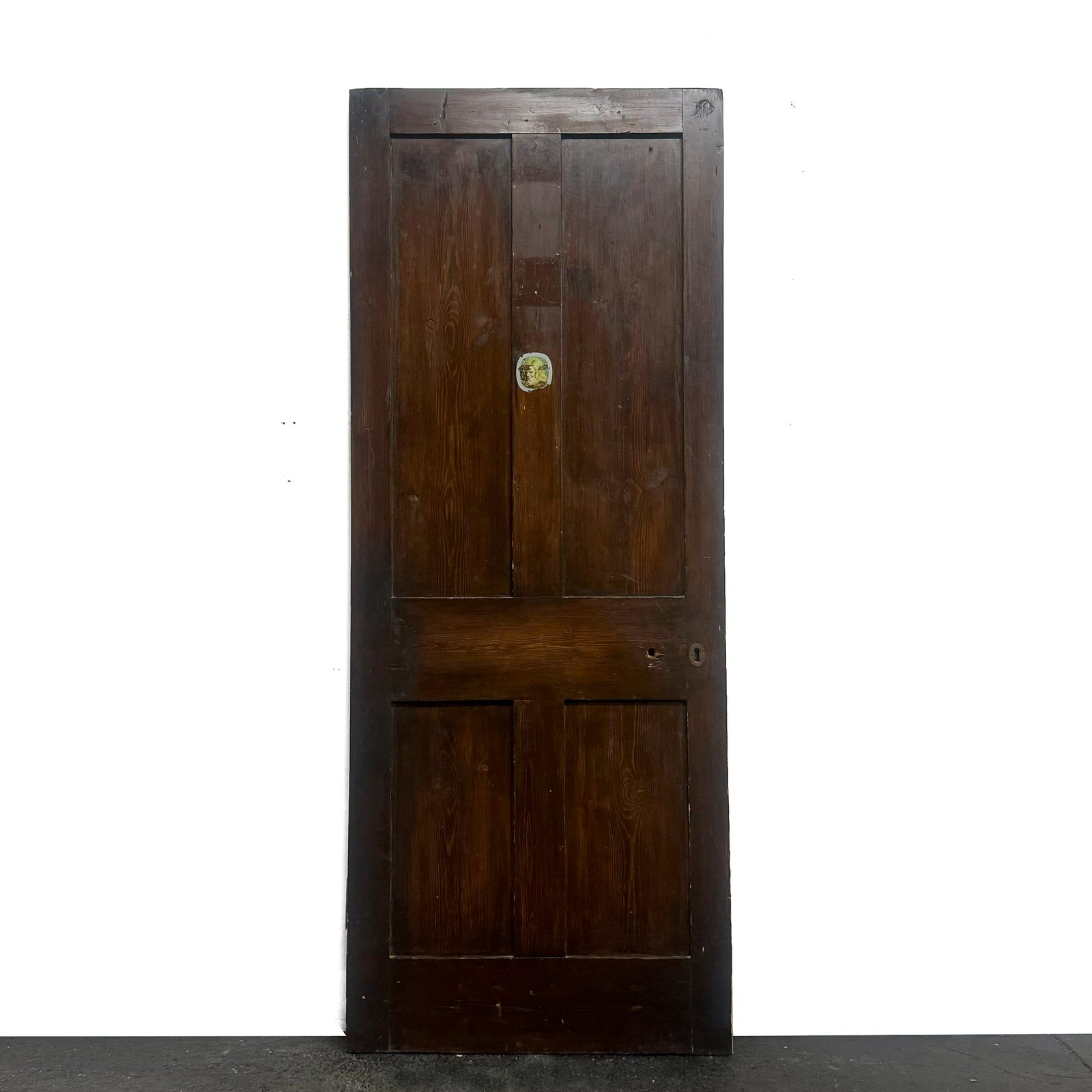 Antique Victorian Pine Door - 202cm X 79.5cm | The Architectural Forum