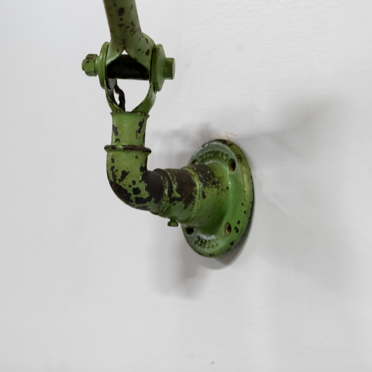 Vintage Industrial Dugdills Green Enamelled Light | The Architectural Forum