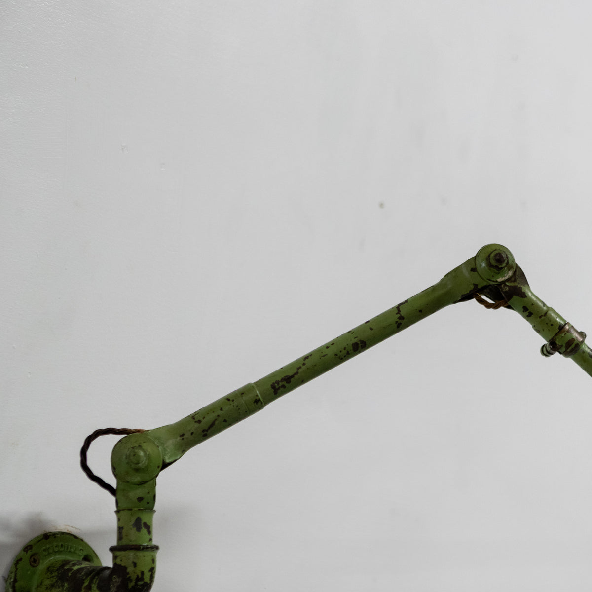 Vintage Industrial Dugdills Green Enamelled Light | The Architectural Forum