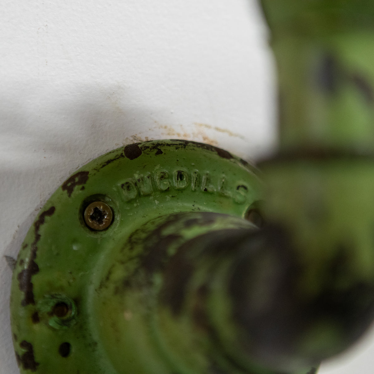Vintage Industrial Dugdills Green Enamelled Light | The Architectural Forum