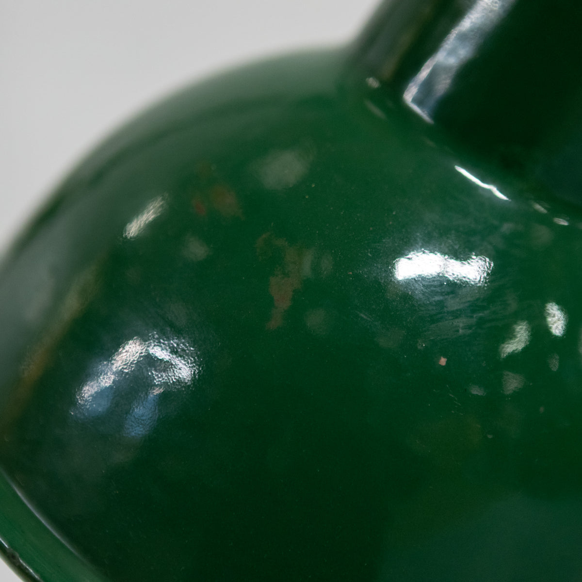 Vintage Industrial Dugdills Green Enamelled Light | The Architectural Forum