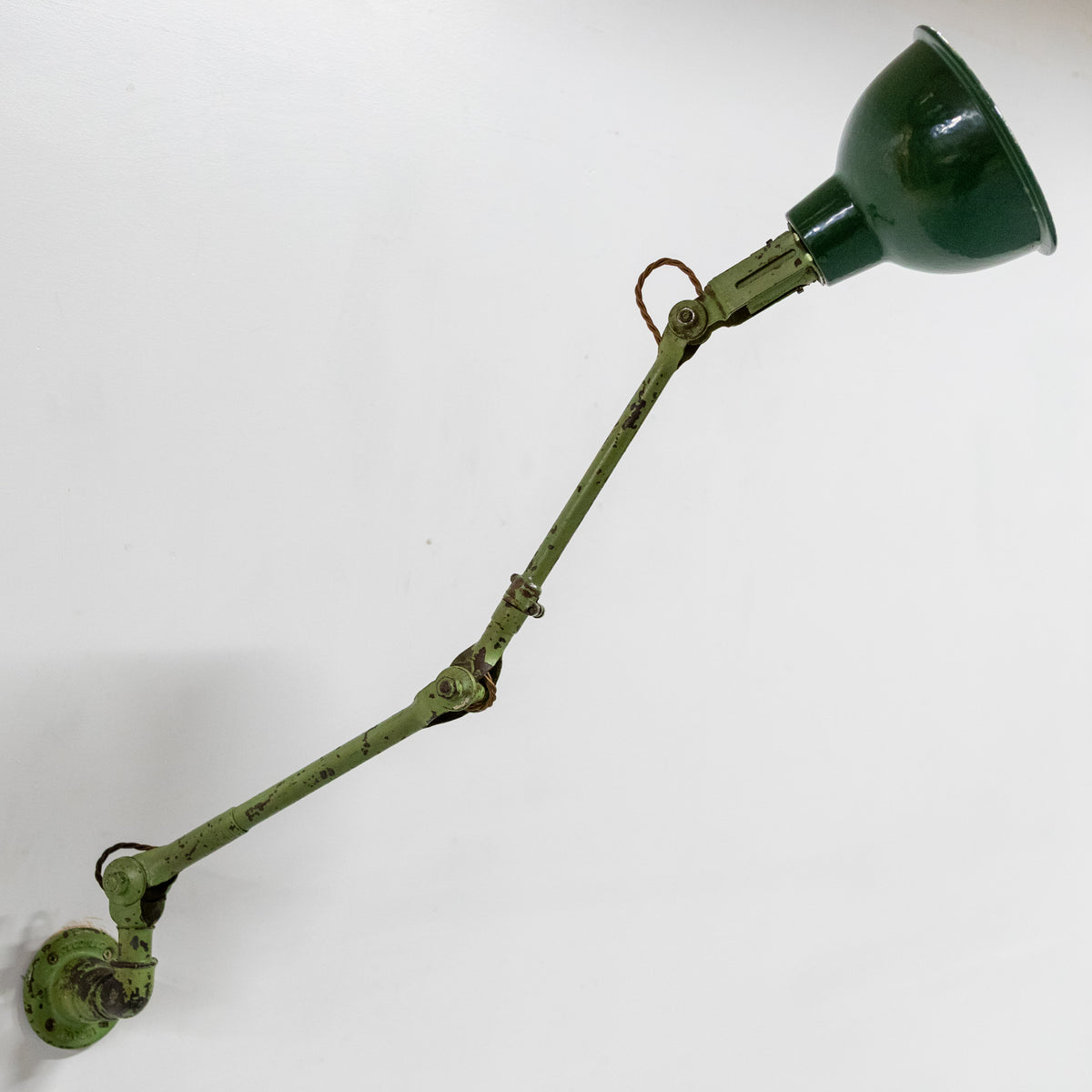 Vintage Industrial Dugdills Green Enamelled Light | The Architectural Forum