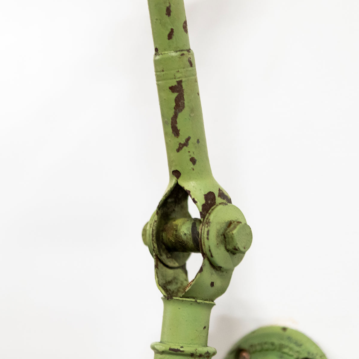 Vintage Industrial Dugdill Green Enamelled Light