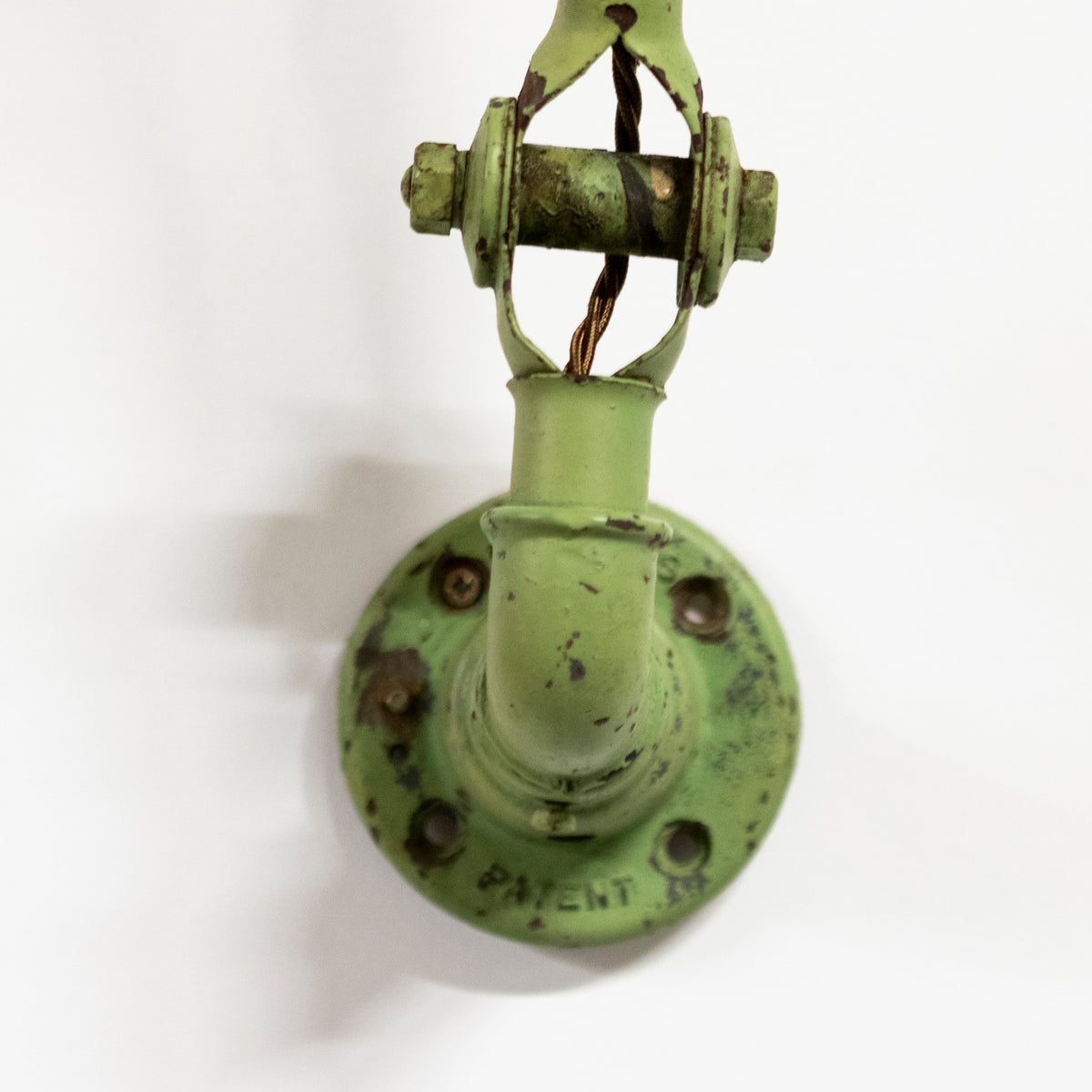 Vintage Industrial Dugdill Green Enamelled Light