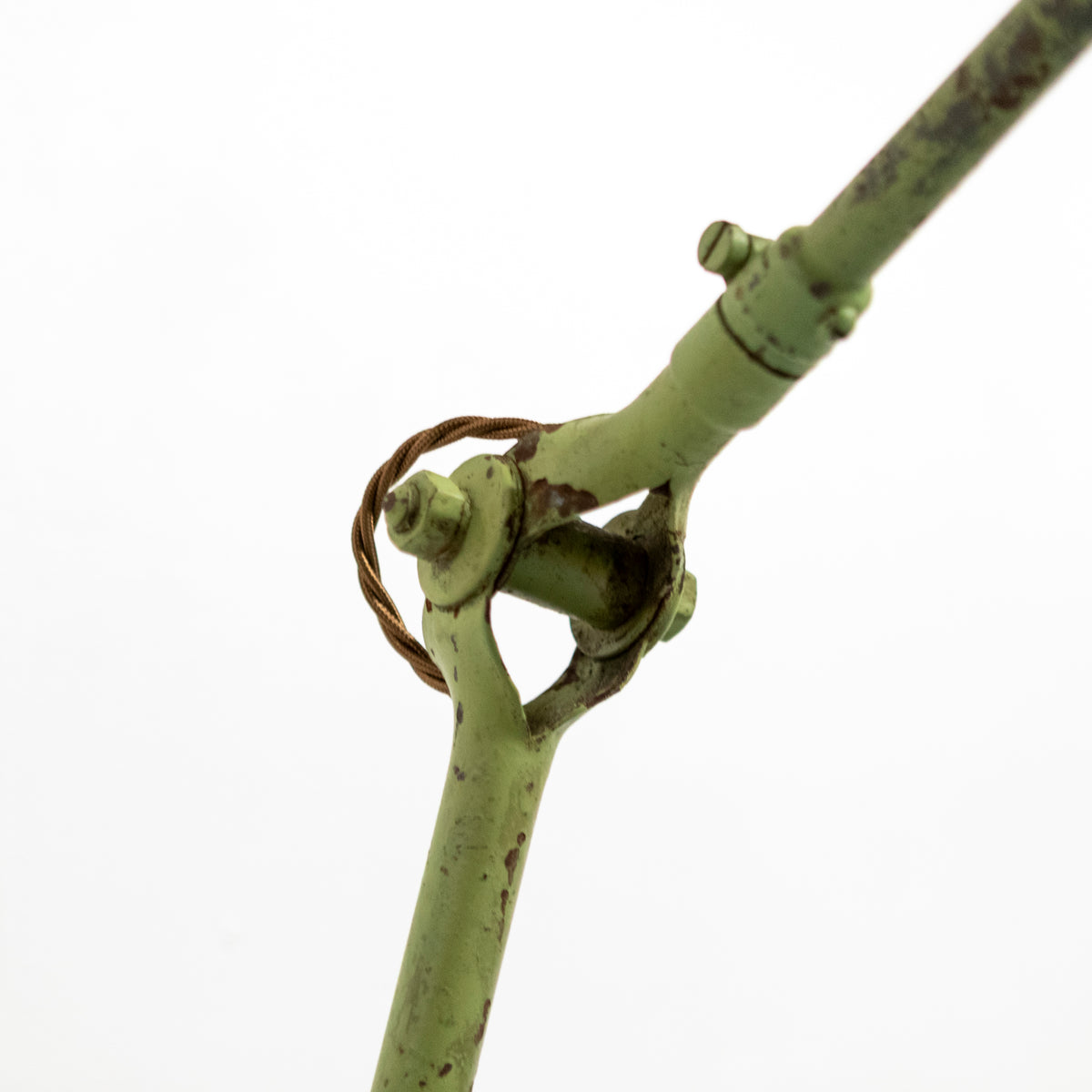 Vintage Industrial Dugdill Green Enamelled Light