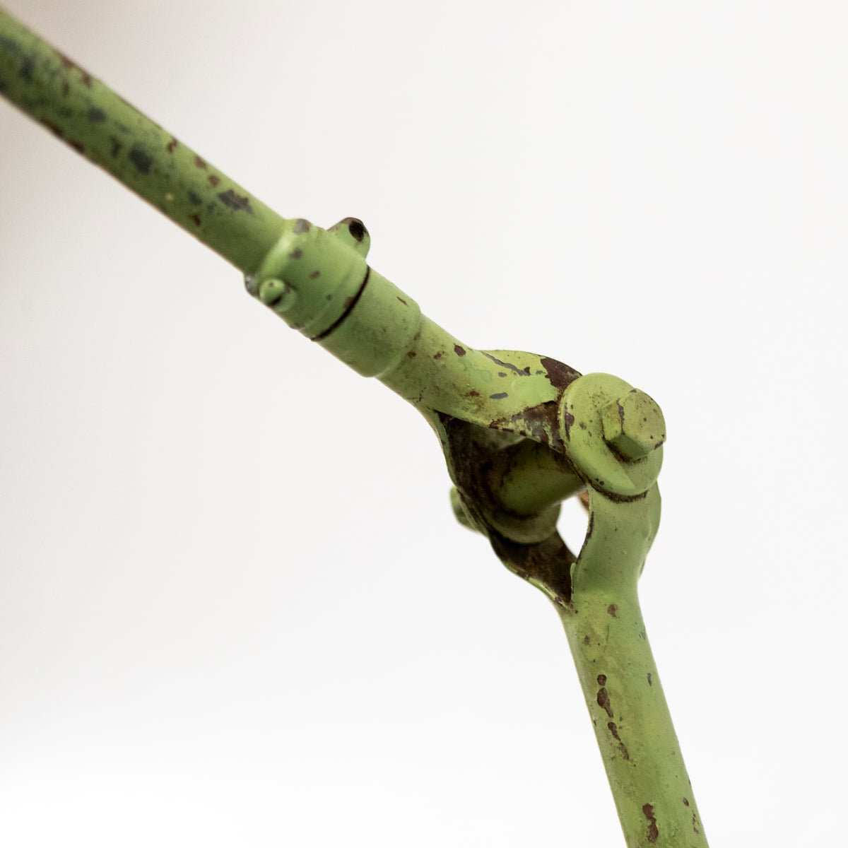 Vintage Industrial Dugdill Green Enamelled Light