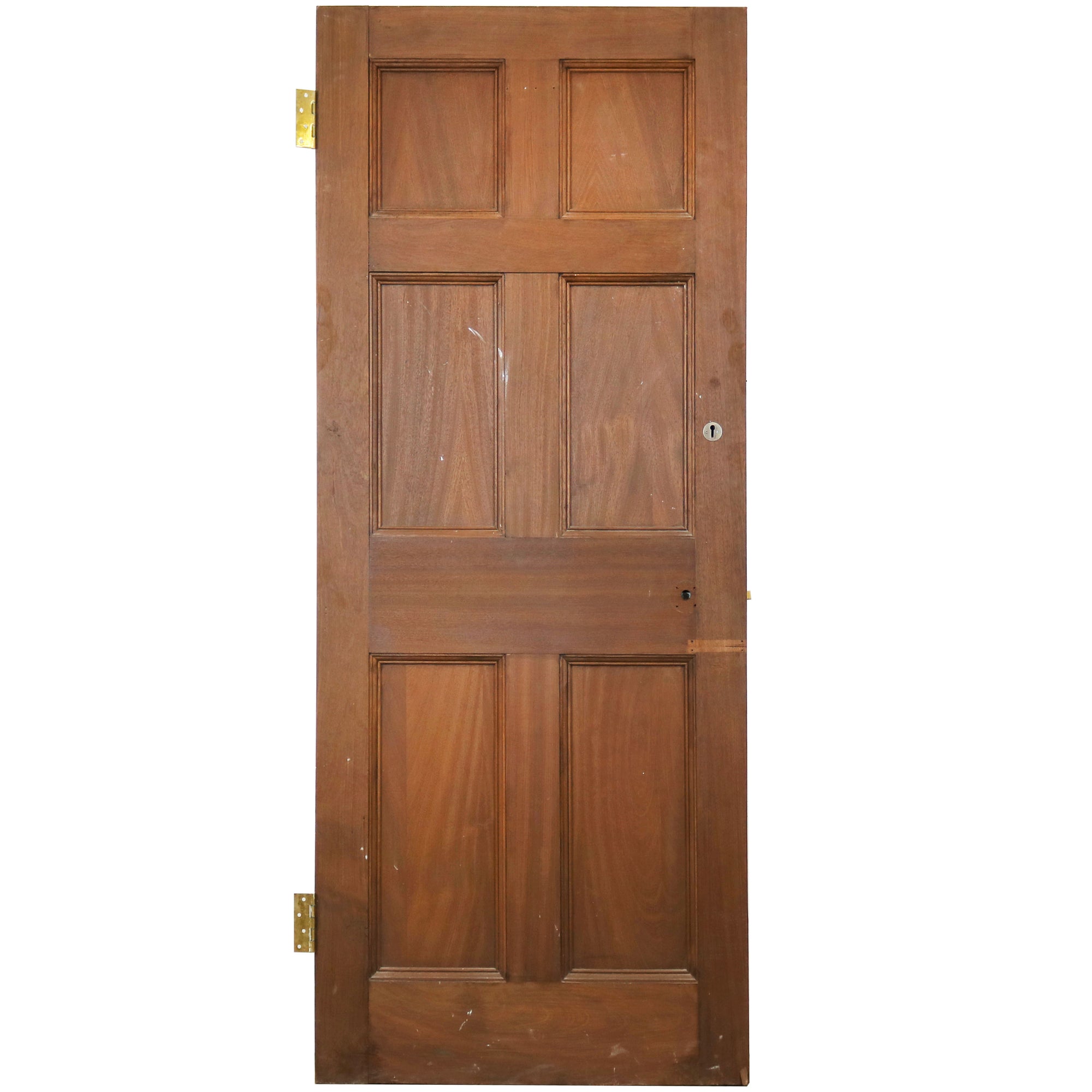 Reclaimed Mahogany Georgian Style Door - 188cm x 75.5cm | The Architectural Forum