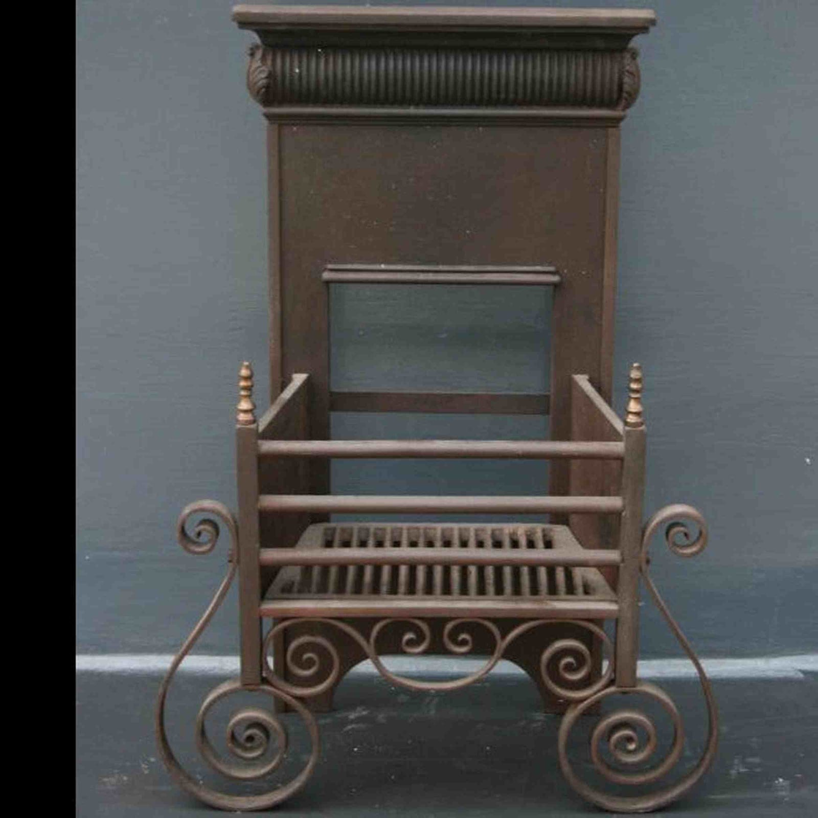 Antique Cast Iron Fire Basket | The Architectural Forum