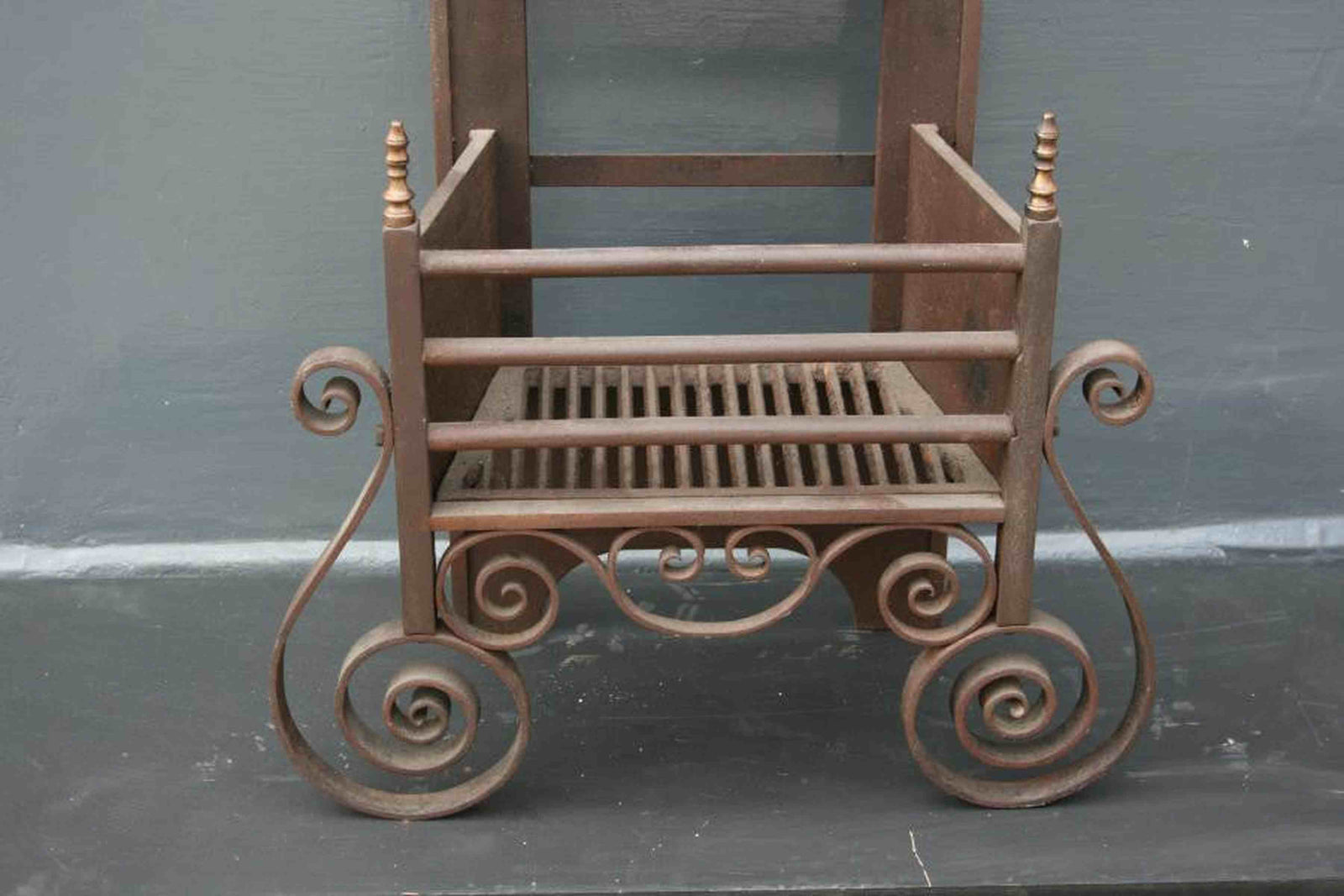 Antique Cast Iron Fire Basket | The Architectural Forum