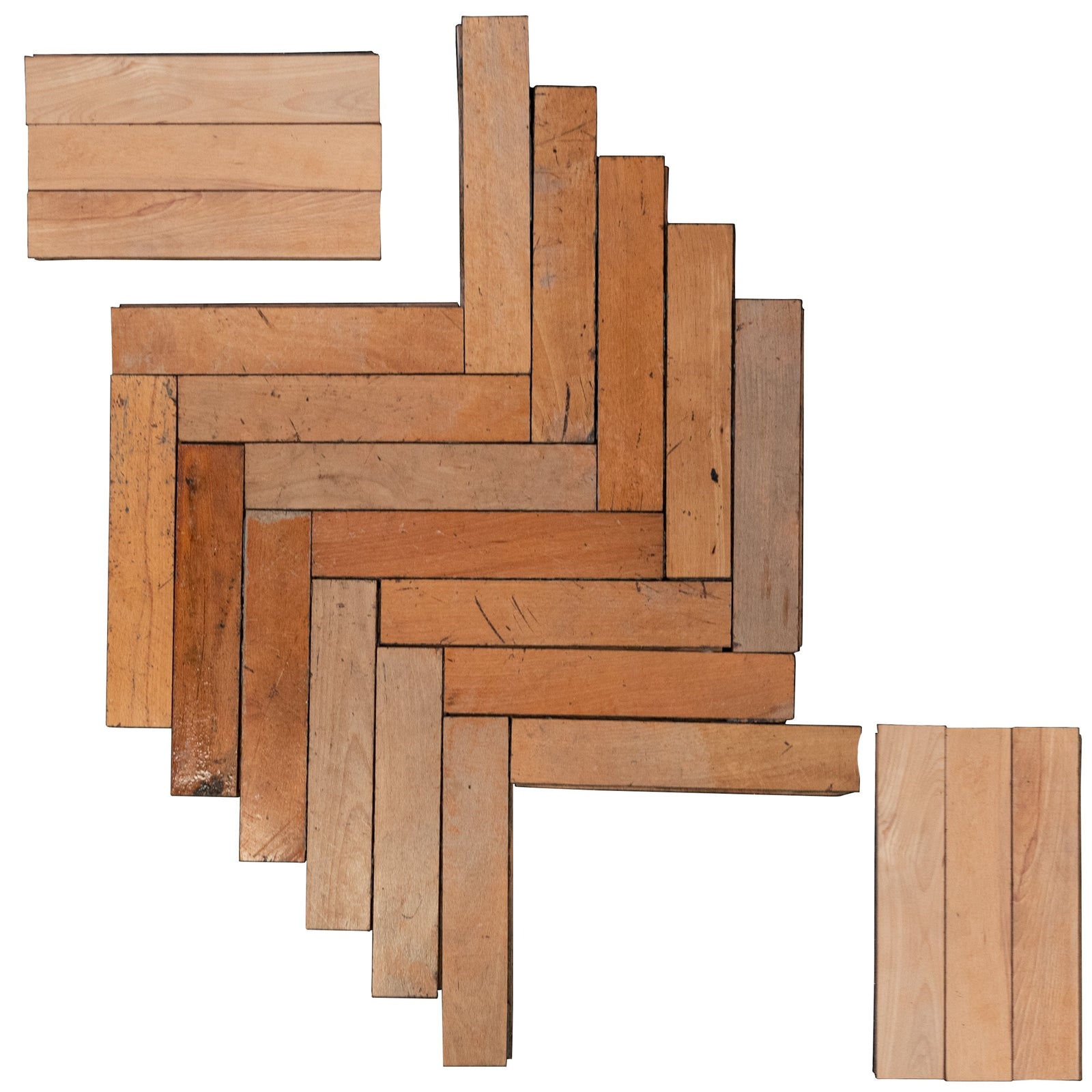 Reclaimed Beech Parquet Flooring 28m² Available | The Architectural Forum