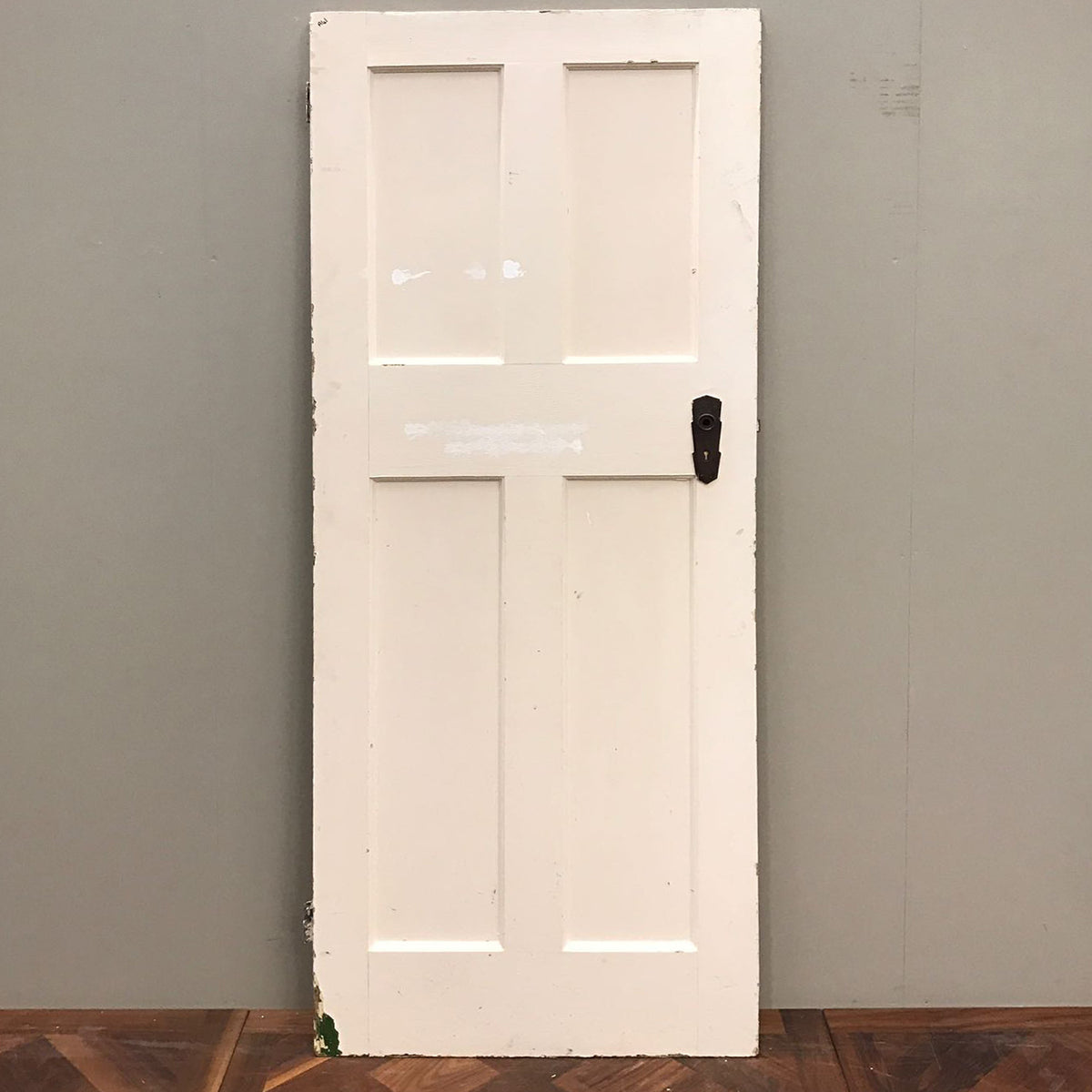 Reclaimed Victorian Four Panel Door - 192cm x 75cm x 3.5cm | The Architectural Forum