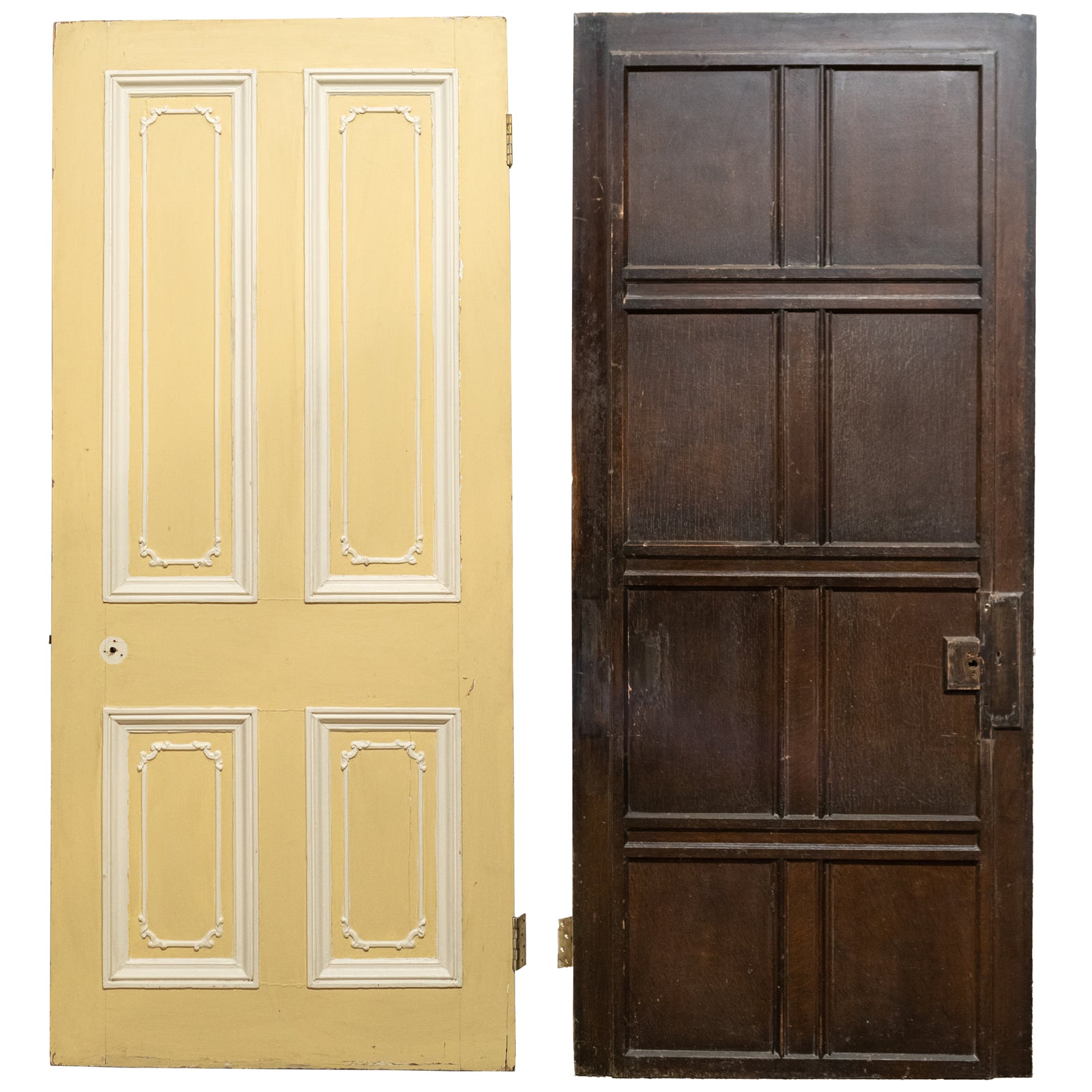 Antique Victorian 4 Panel Door with Ornate Detailing - 209cm x 91.5cm | The Architectural Forum