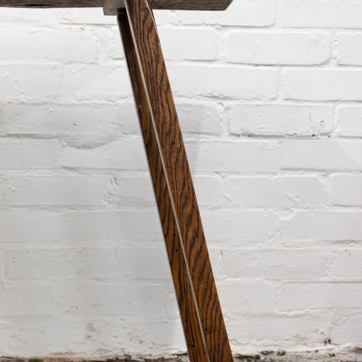 Console Table with Stock Legs Made from Antique Elm &amp; Oak | The Architectural Forum