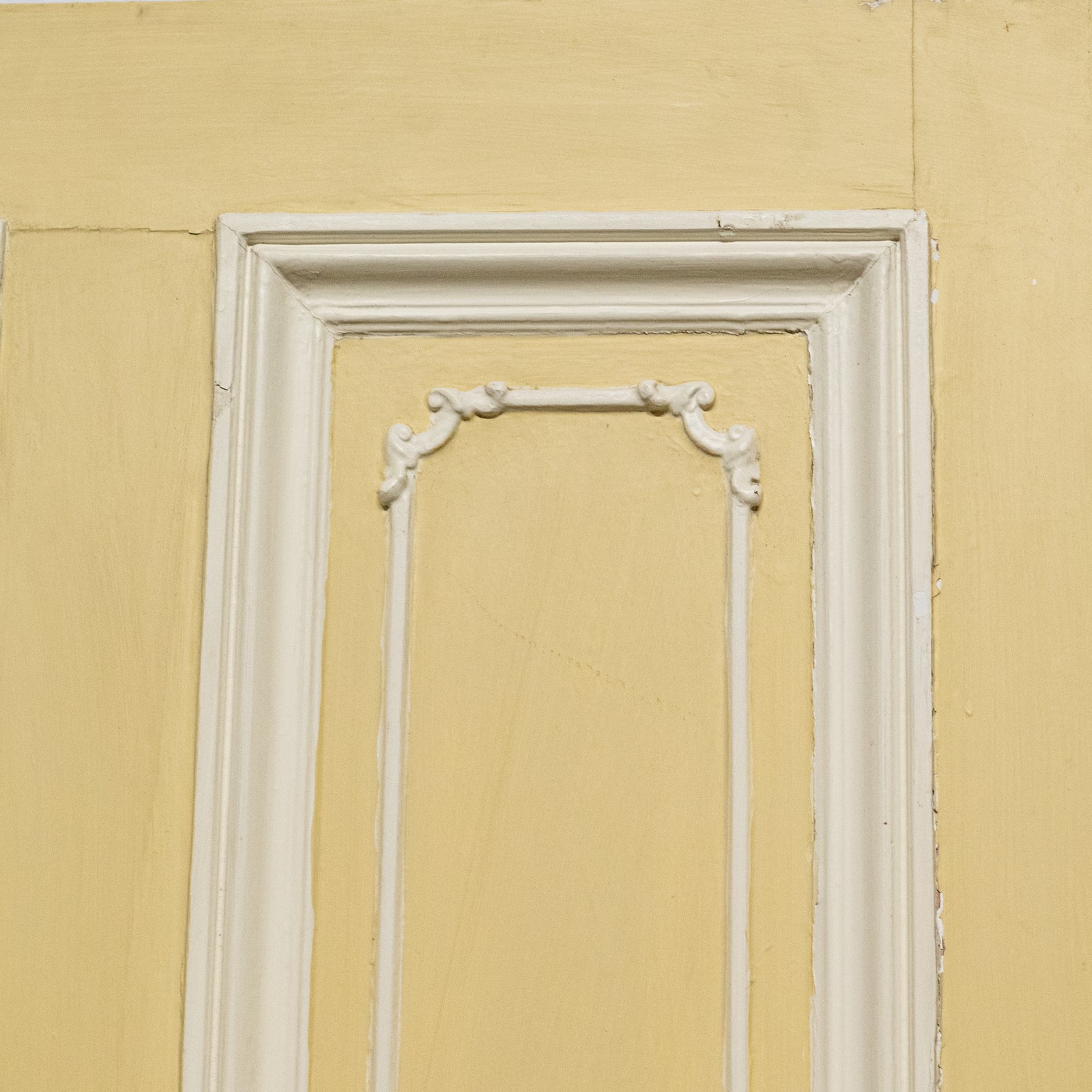 Antique Victorian 4 Panel Door with Ornate Detailing - 209cm x 91.5cm | The Architectural Forum