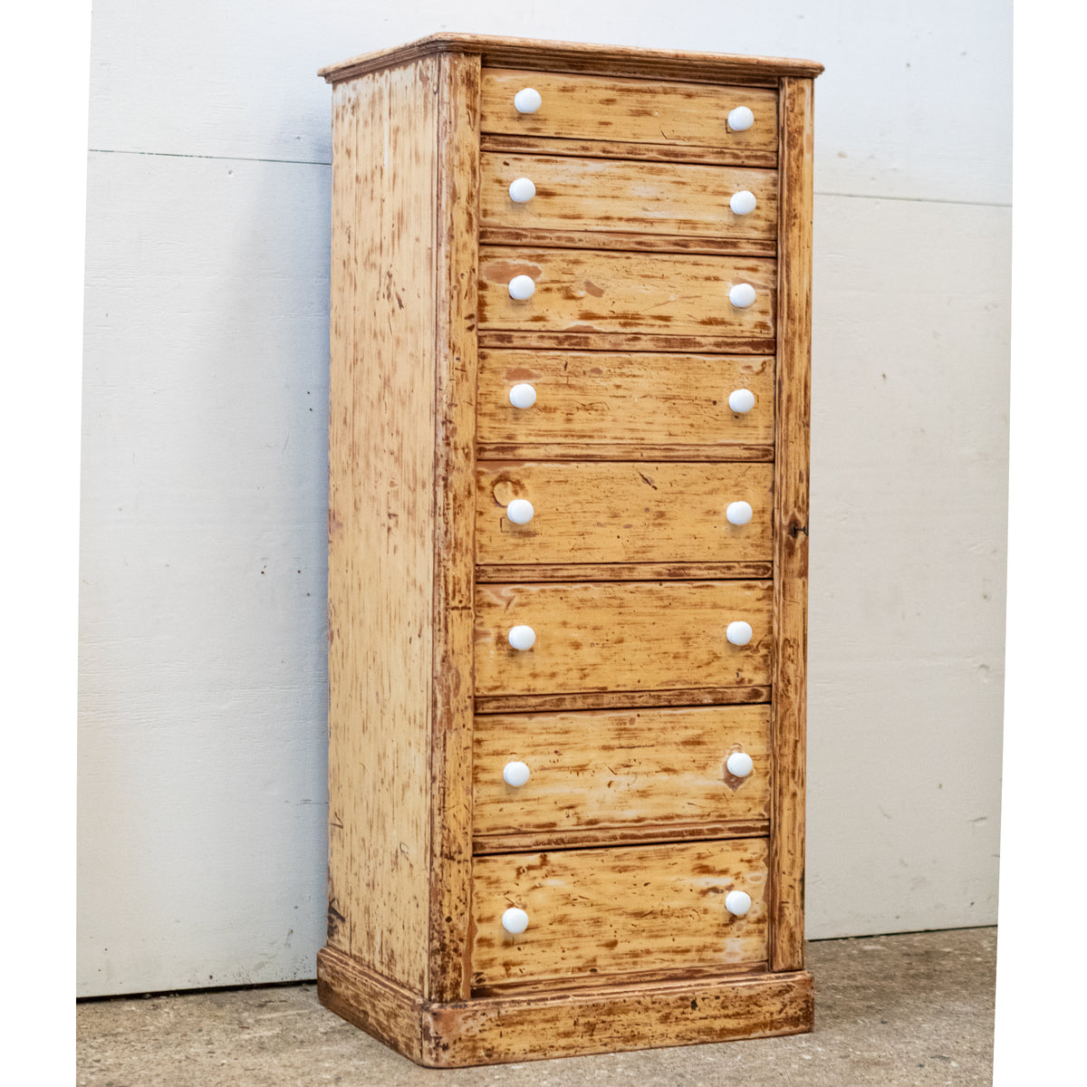 Antique Victorian Tallboy Wellngton Chest of Drawers | The Architectural Forum