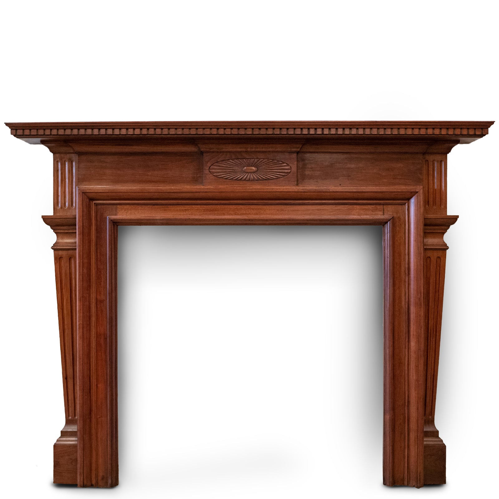 Antique Carved American Walnut Fireplace Surround | The Architectural Forum