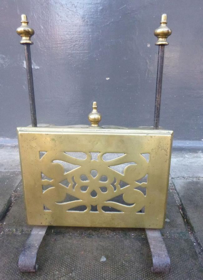 Antique Brass Fireside Pot Warmer | The Architectural Forum