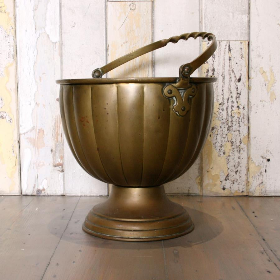 Antique Solid Brass Bucket | The Architectural Forum