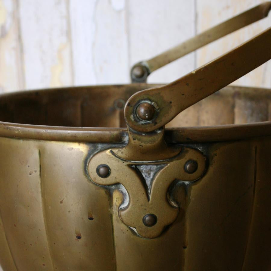 Antique Solid Brass Bucket | The Architectural Forum