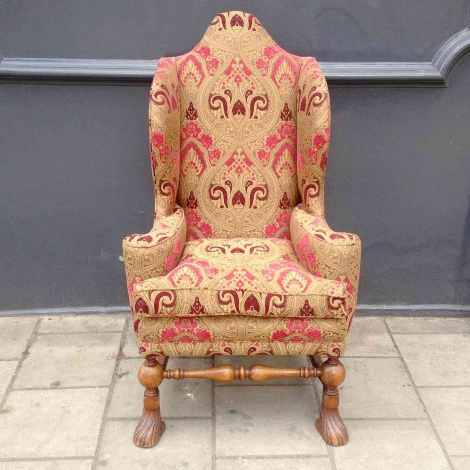 Antique William & Mary Wingback Chair | The Architectural Forum