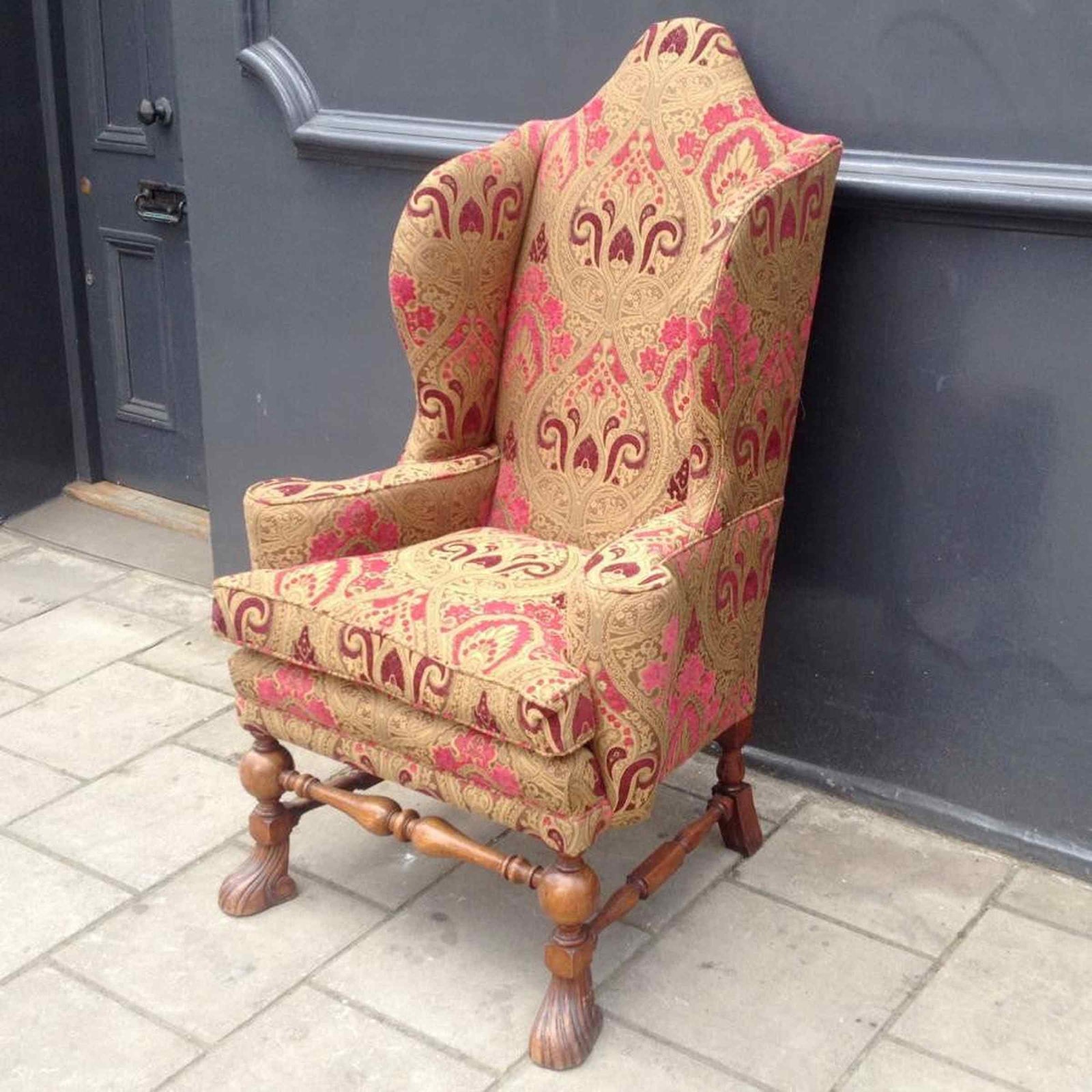 Antique William & Mary Wingback Chair | The Architectural Forum