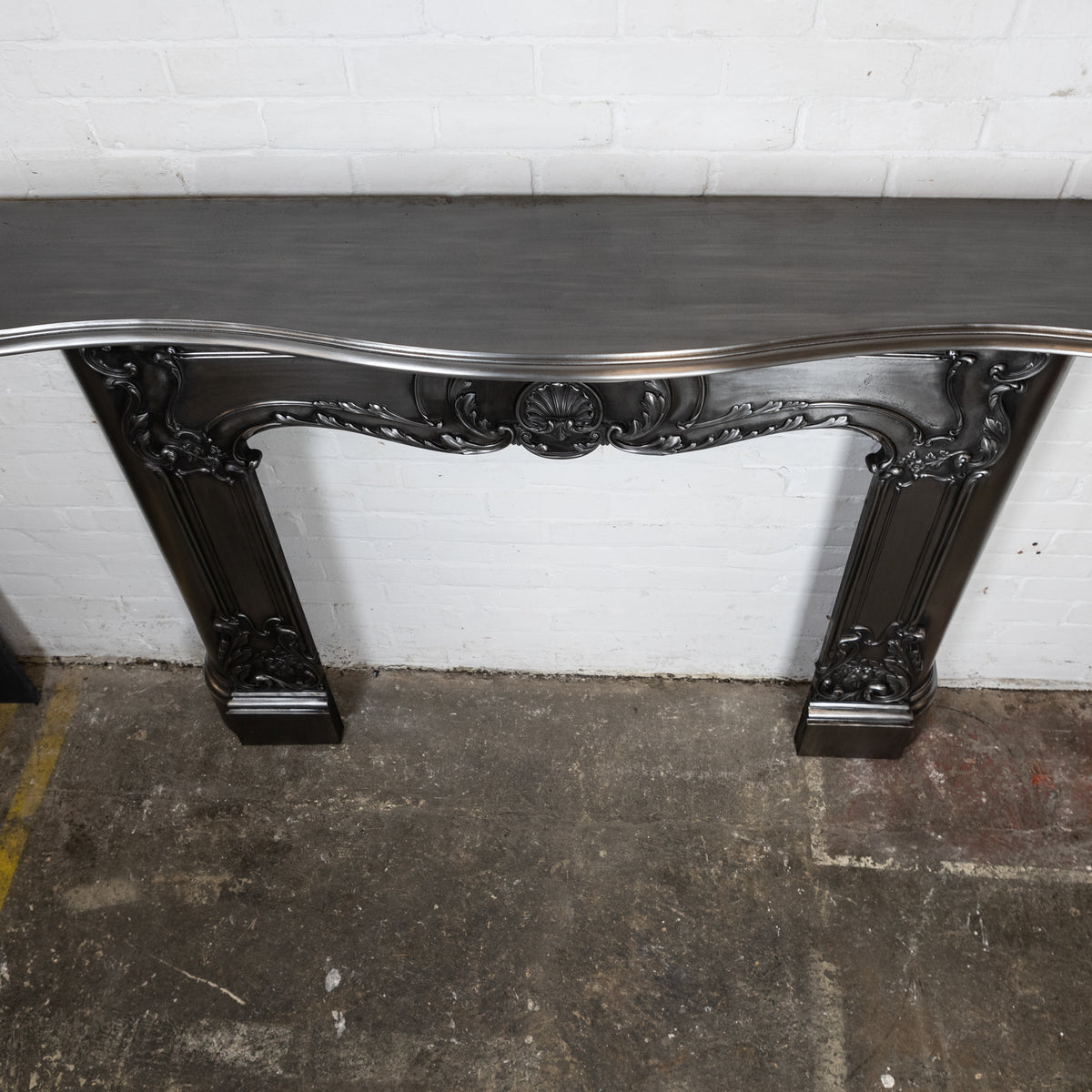 Antique Victorian Rococo Style Ornate Polished Cast Iron Fireplace Surround | The Architectural Forum