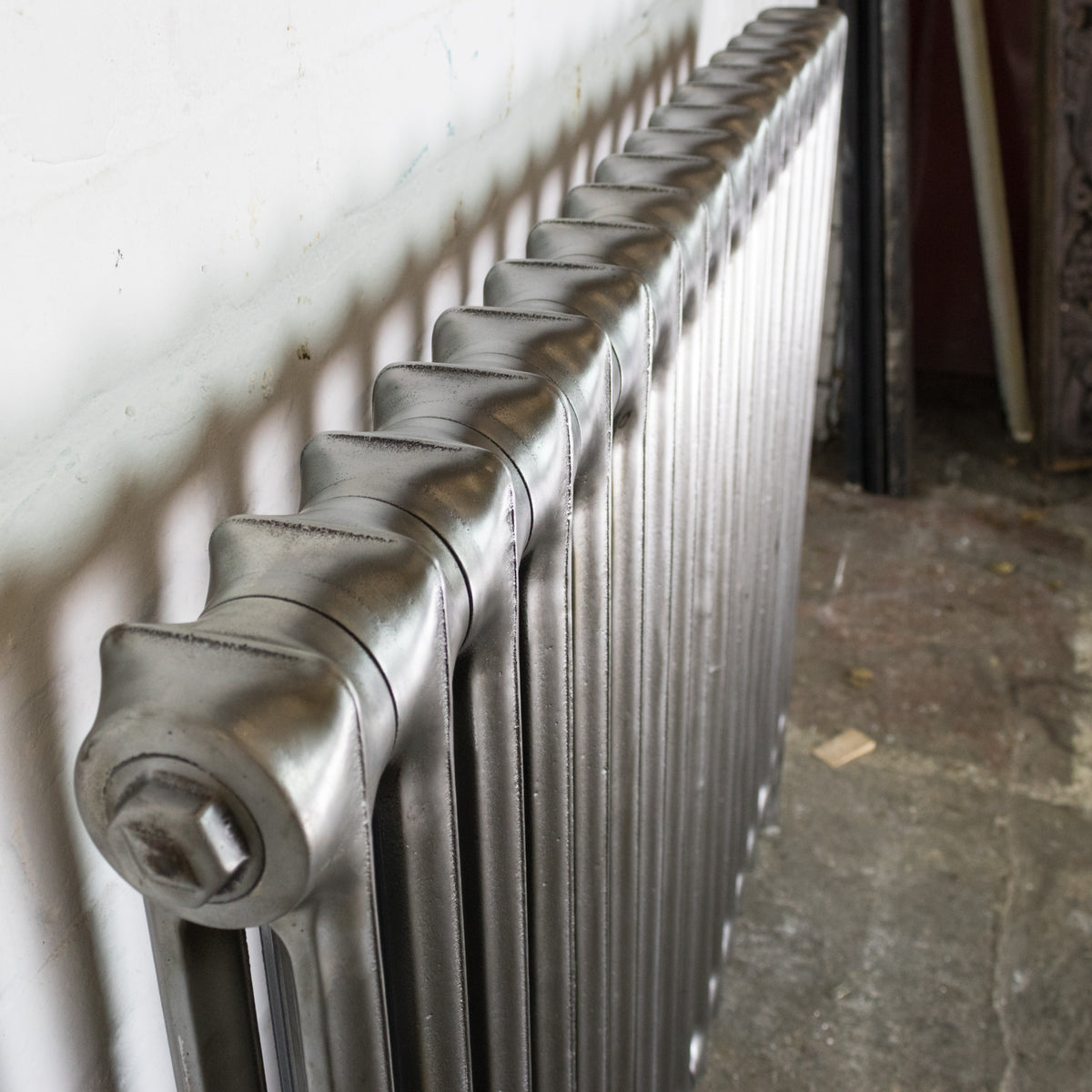 Antique Hand Polished Cast Iron Two Column Radiator 25 Sections | The Architectural Forum