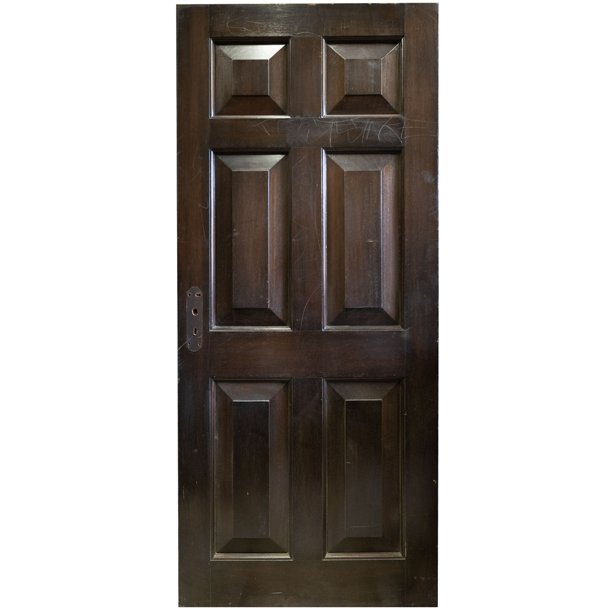 Reclaimed Solid Mahogany Six Panel Door 196 X 83.5cm | The Architectural Forum